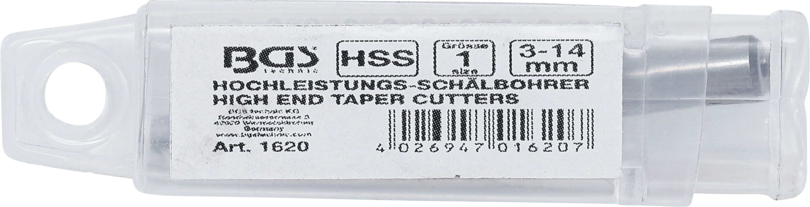 BGS Hochleistungs-Blechschälbohrer | Größe 1 | 3 - 14 mm