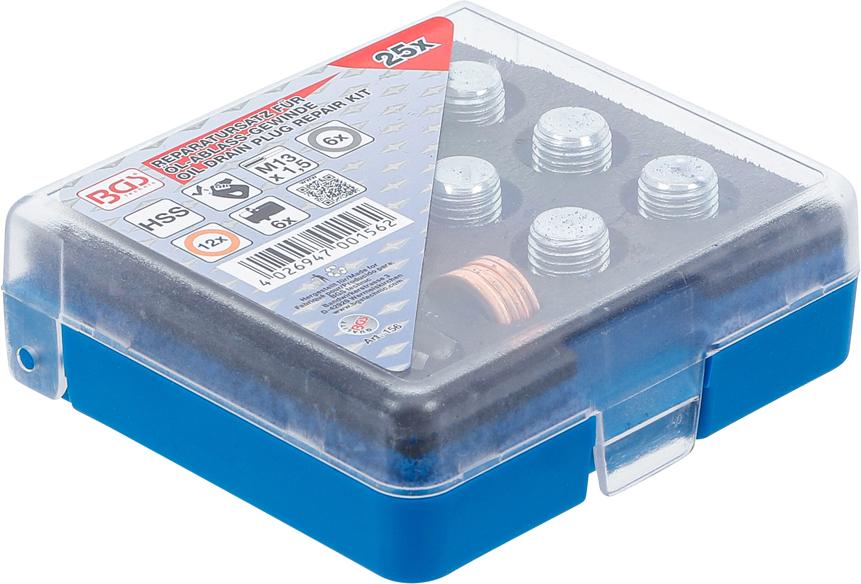 BGS Reparatursatz für Öl-Ablass-Gewinde | M13 x 1,5 mm