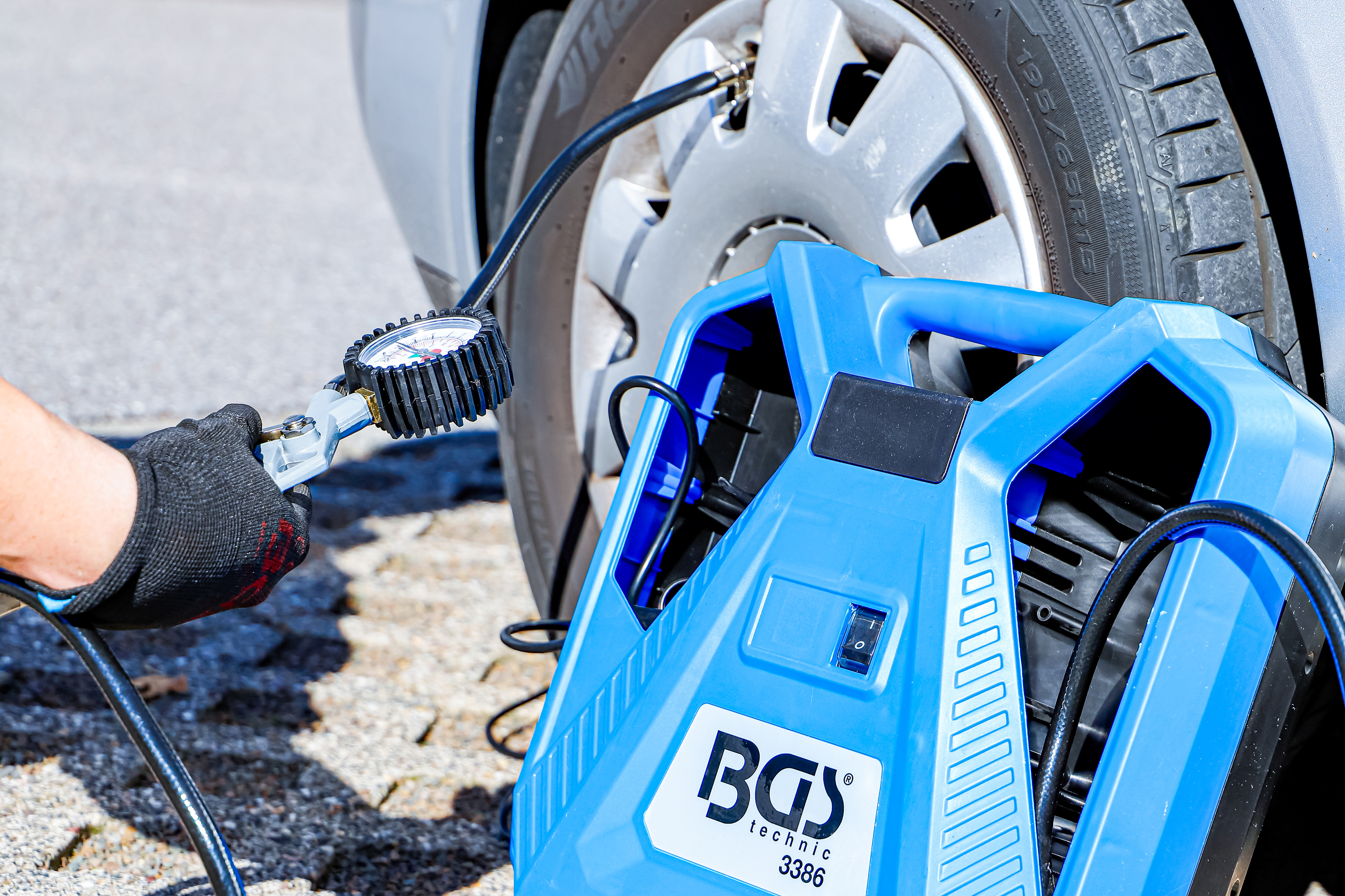 BGS Mobiler Druckluft Kompressor