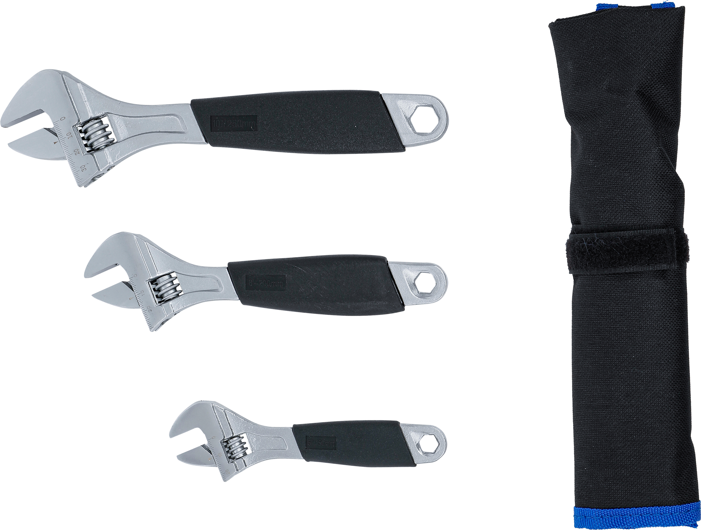 BGS Rollgabelschlüssel-Satz mit Kunststoff-Softgriff | 3-tlg.