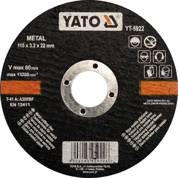Yato YT-5923 Trennscheibe Metall 125x1,2x22 mm