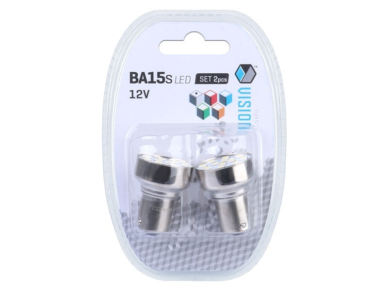 Vision LED Lampe 12V P21W BA15S 12x 2835 SMD Weiss