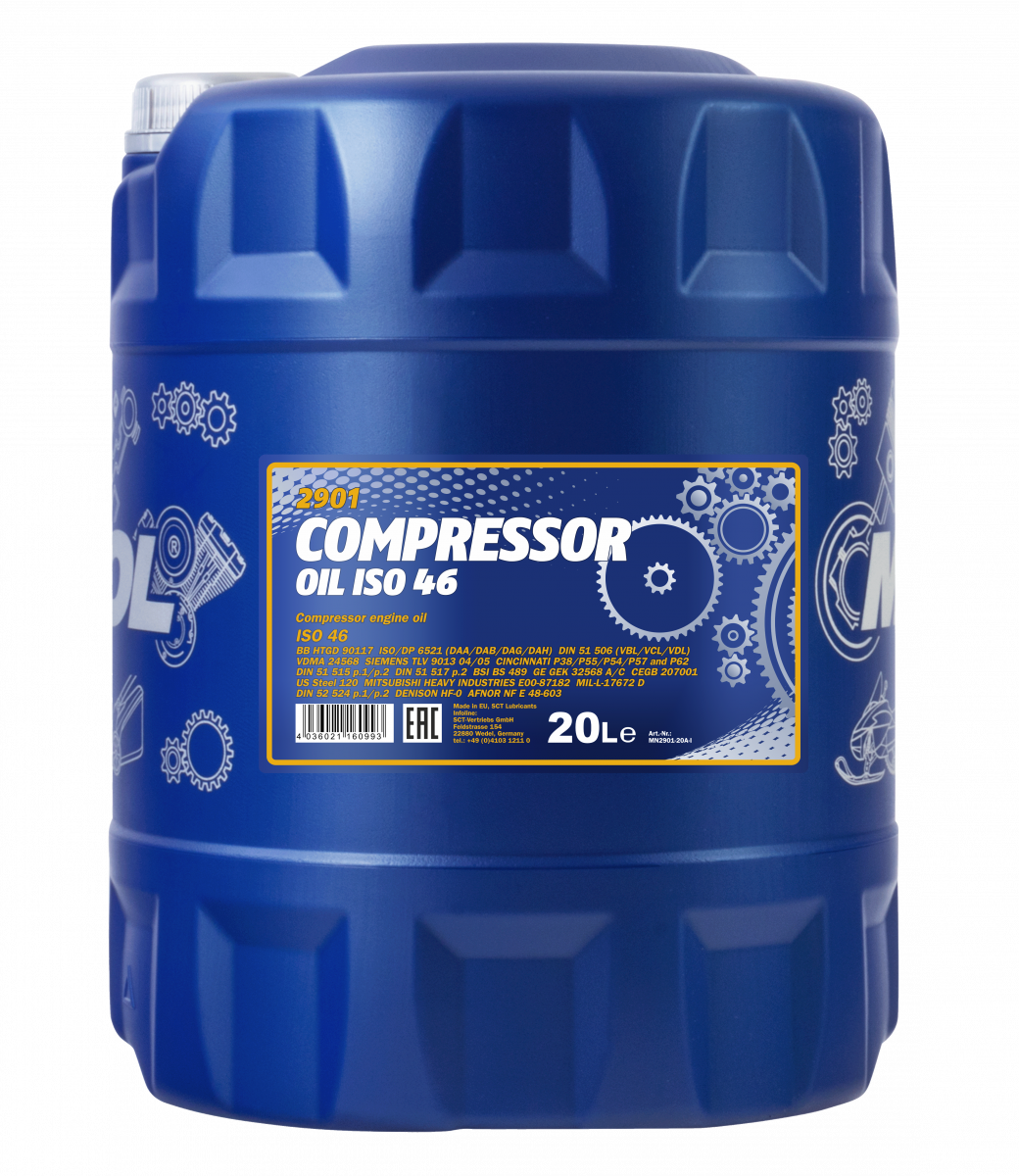 Mannol 2901 Compressor Oil ISO 46 20 Liter