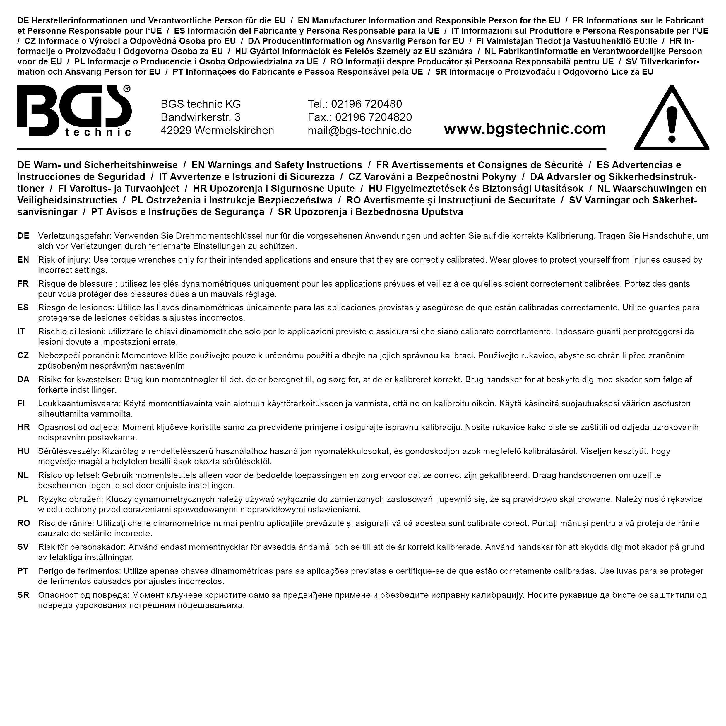 BGS Leerkoffer für Art. 6653