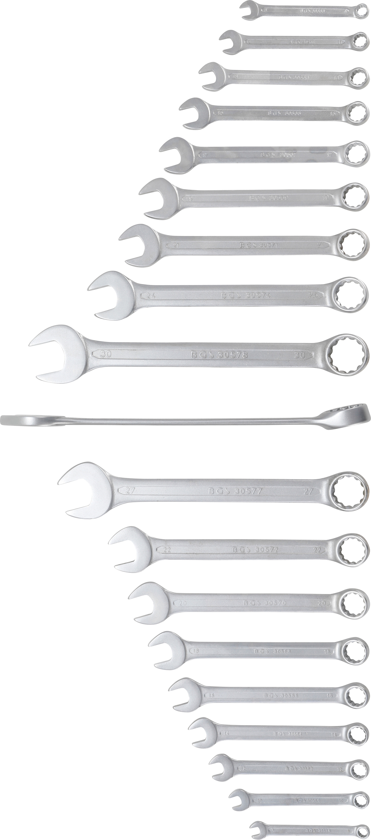 BGS Maul-Ringschlüssel-Satz | SW 8 - 32 mm | 19-tlg.