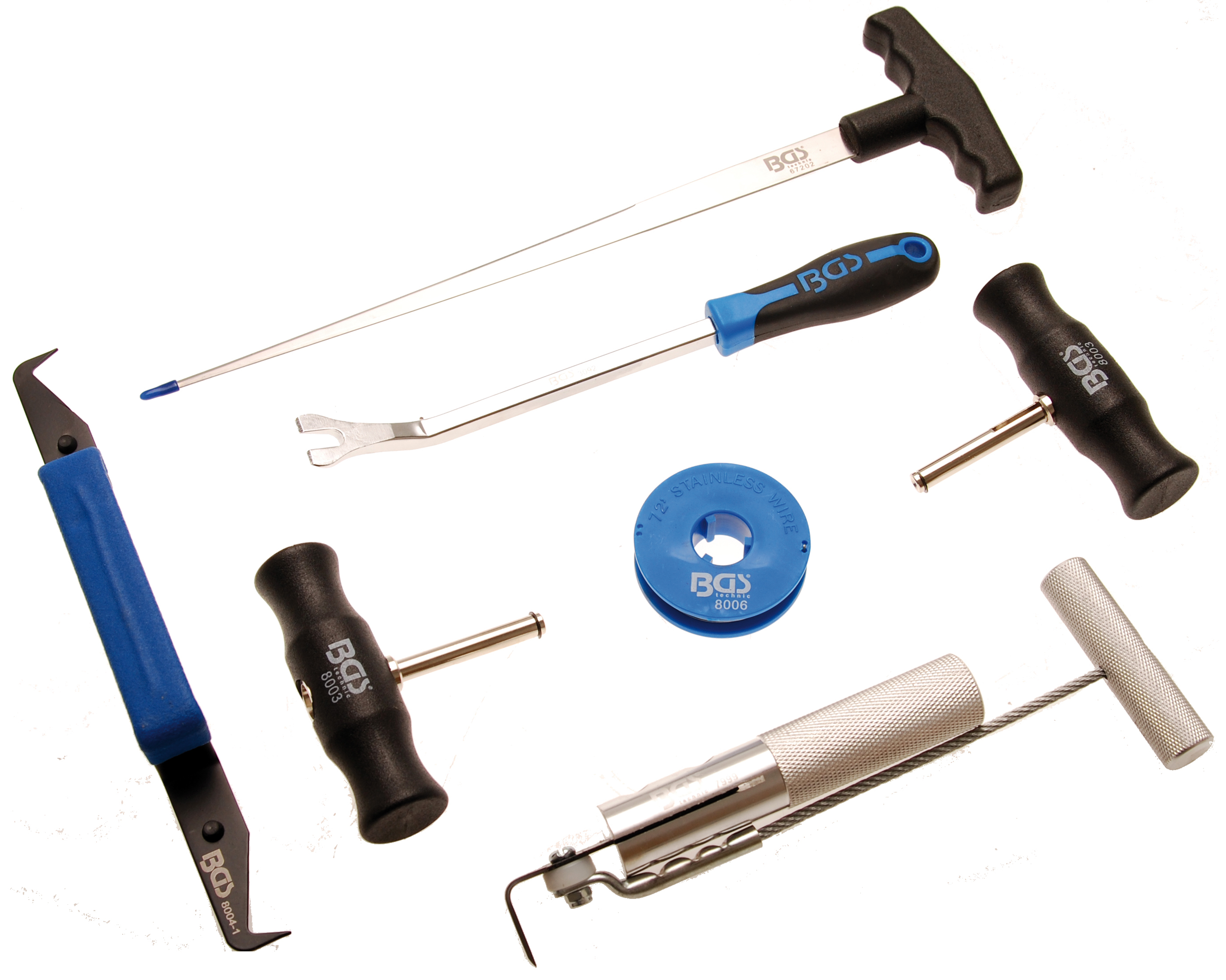 BGS Windschutzscheiben-Ausglaswerkzeug-Satz | 7-tlg.