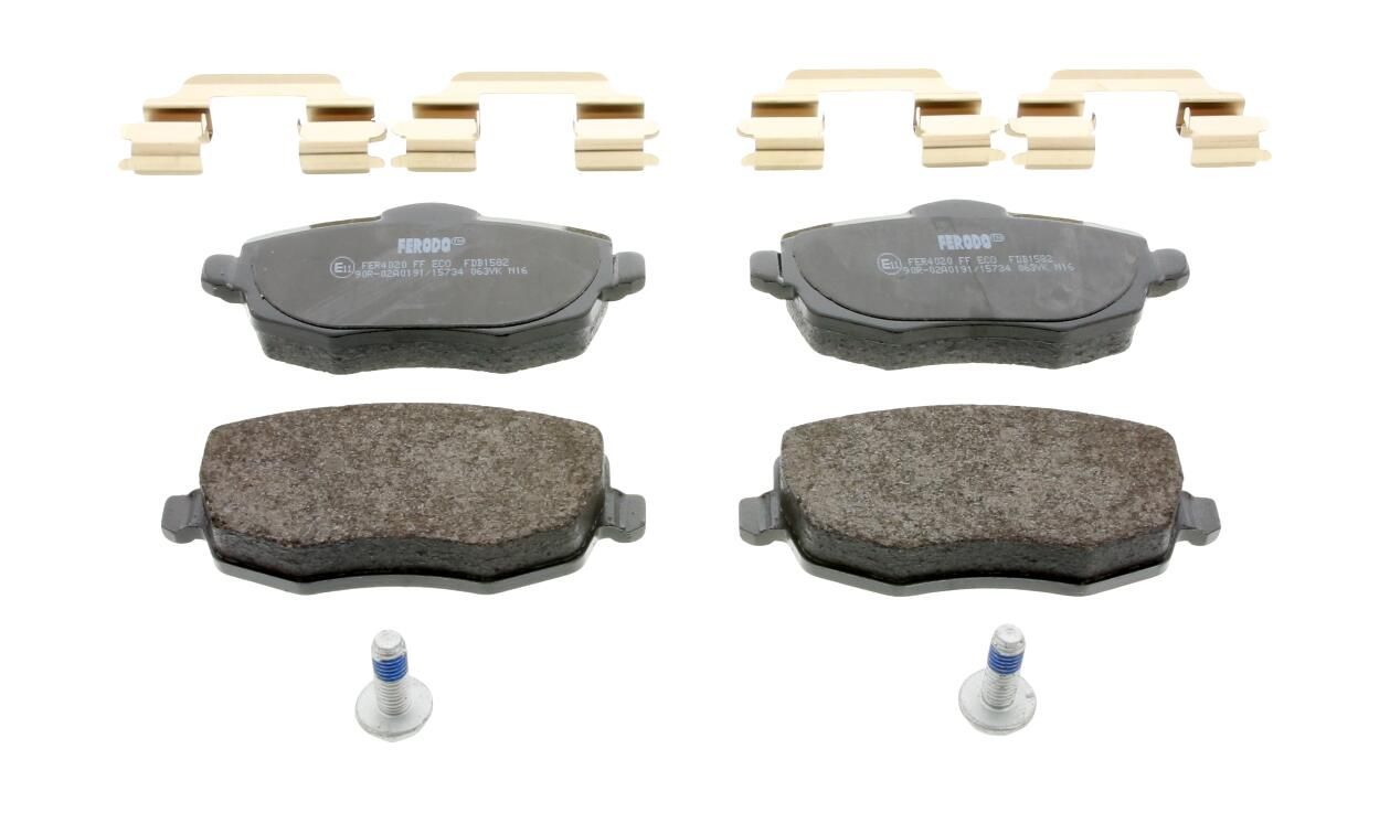 Bremsbelagsatz, Scheibenbremse