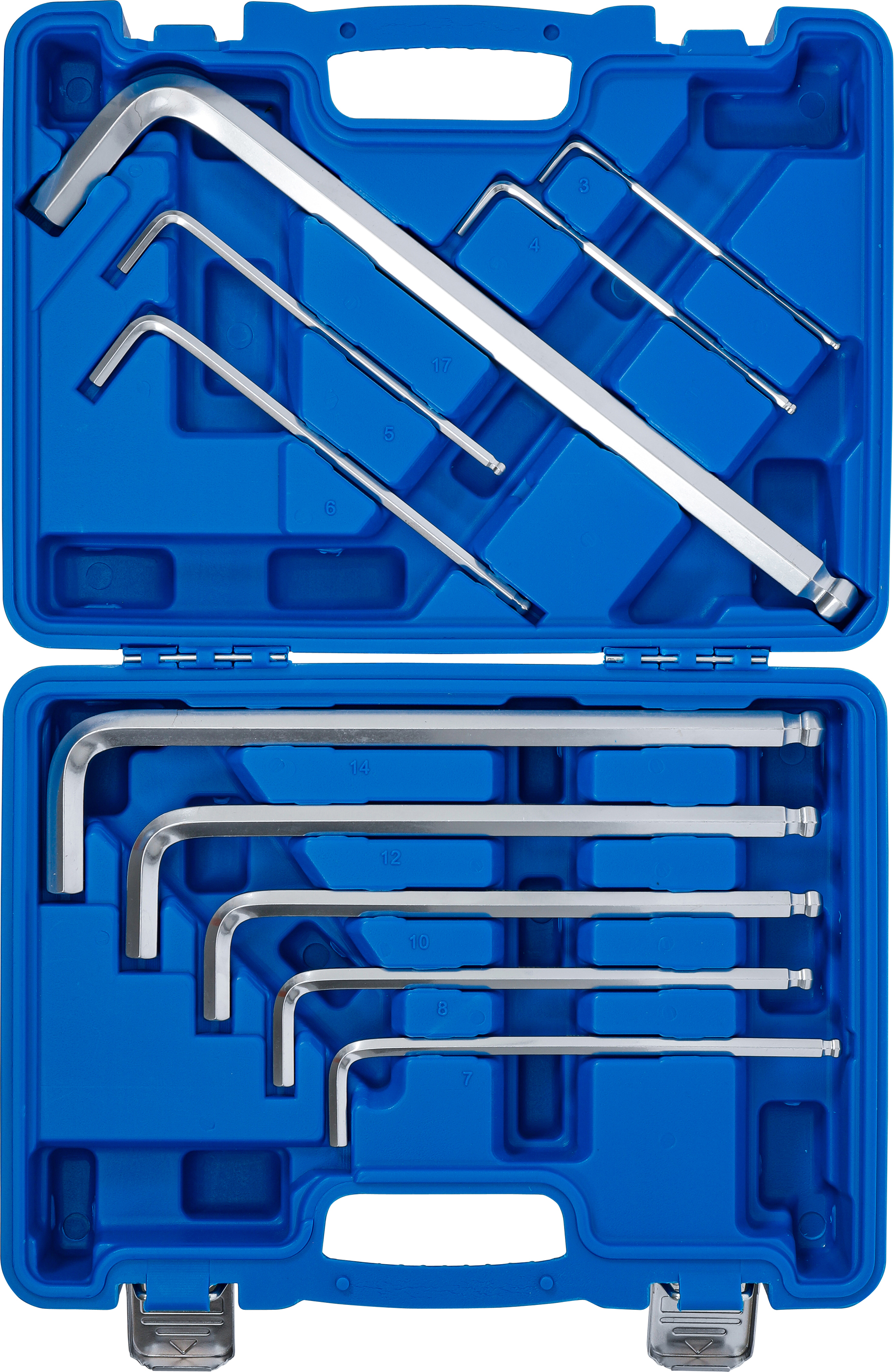 BGS Winkelschlüssel-Satz | "Max" | Innensechskant 3 - 17 mm | 10-tlg.