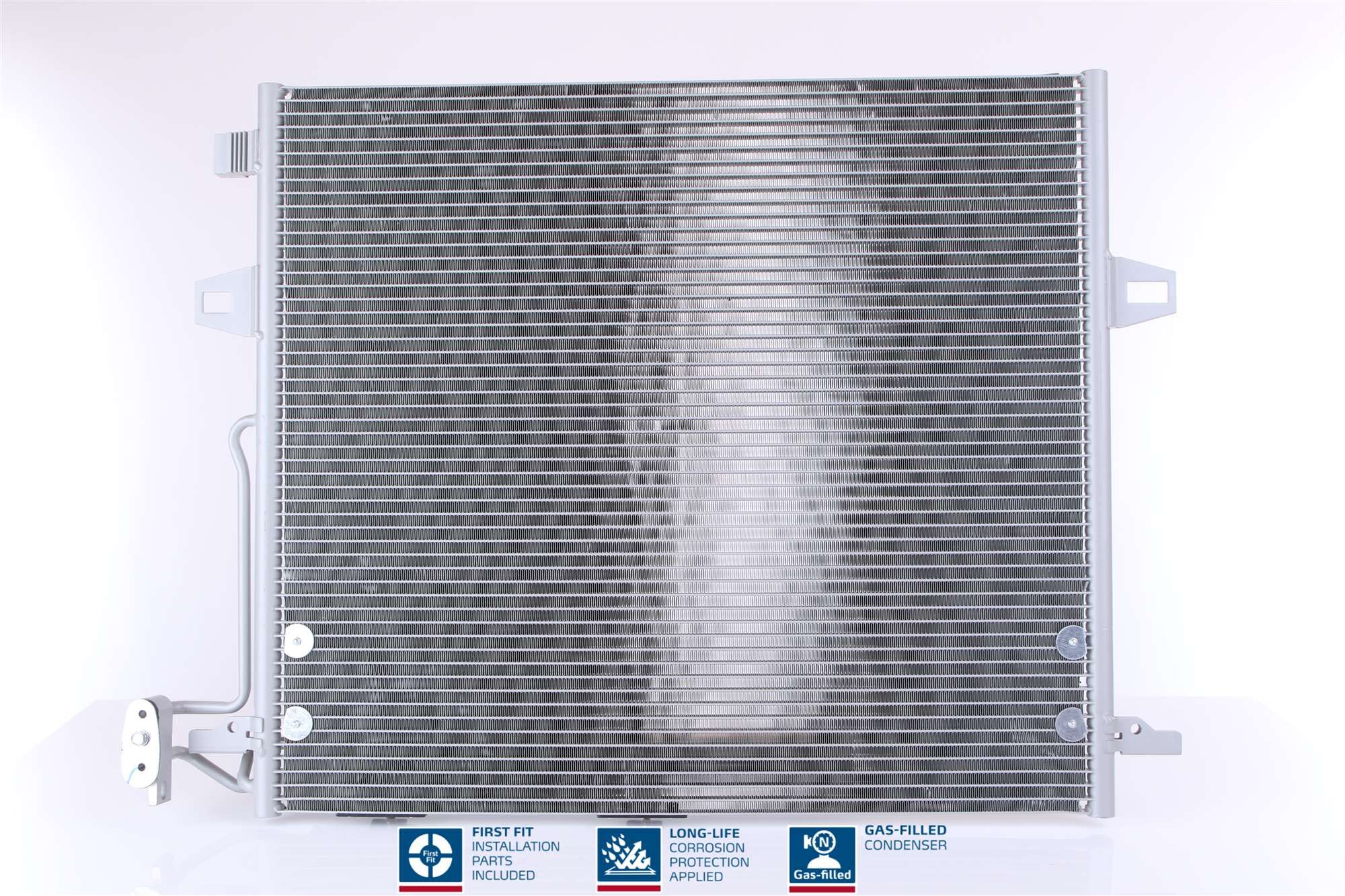 Klimaanlage Kondensator (mit Trockner, (EN) additional fitting elements) passt zu: MERCEDES GL (X164), M (W164) 4.0D 02.06-08.12