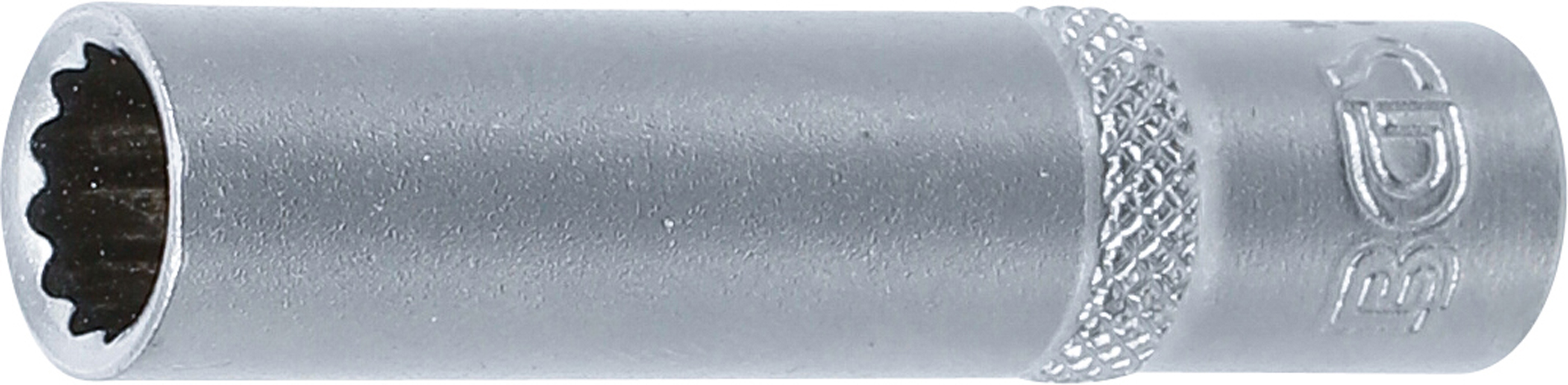 BGS Steckschlüssel-Einsatz Zwölfkant, tief | Antrieb Innenvierkant 6,3 mm (1/4") | SW 8 mm
