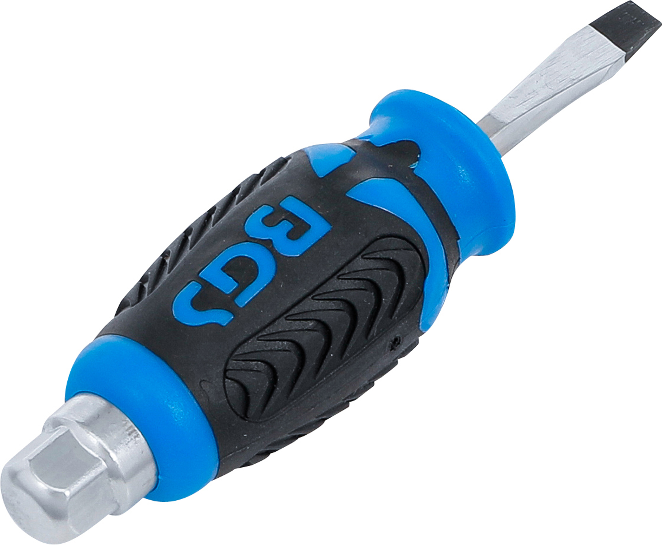 BGS Schraubendreher | mit Außensechskant | Schlitz 6 mm | Klingenlänge 38 mm