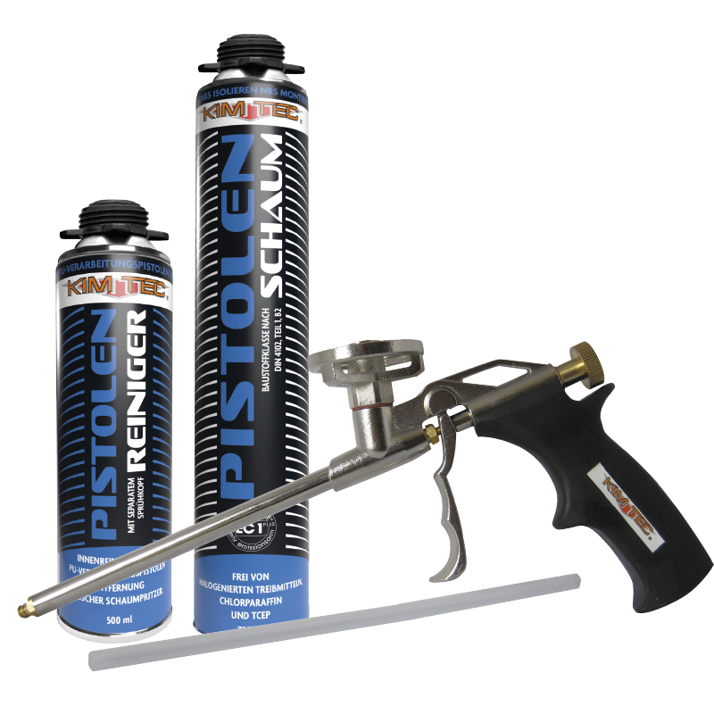 Kim-Tec Pistolenschaum Komplett Set 3tlg