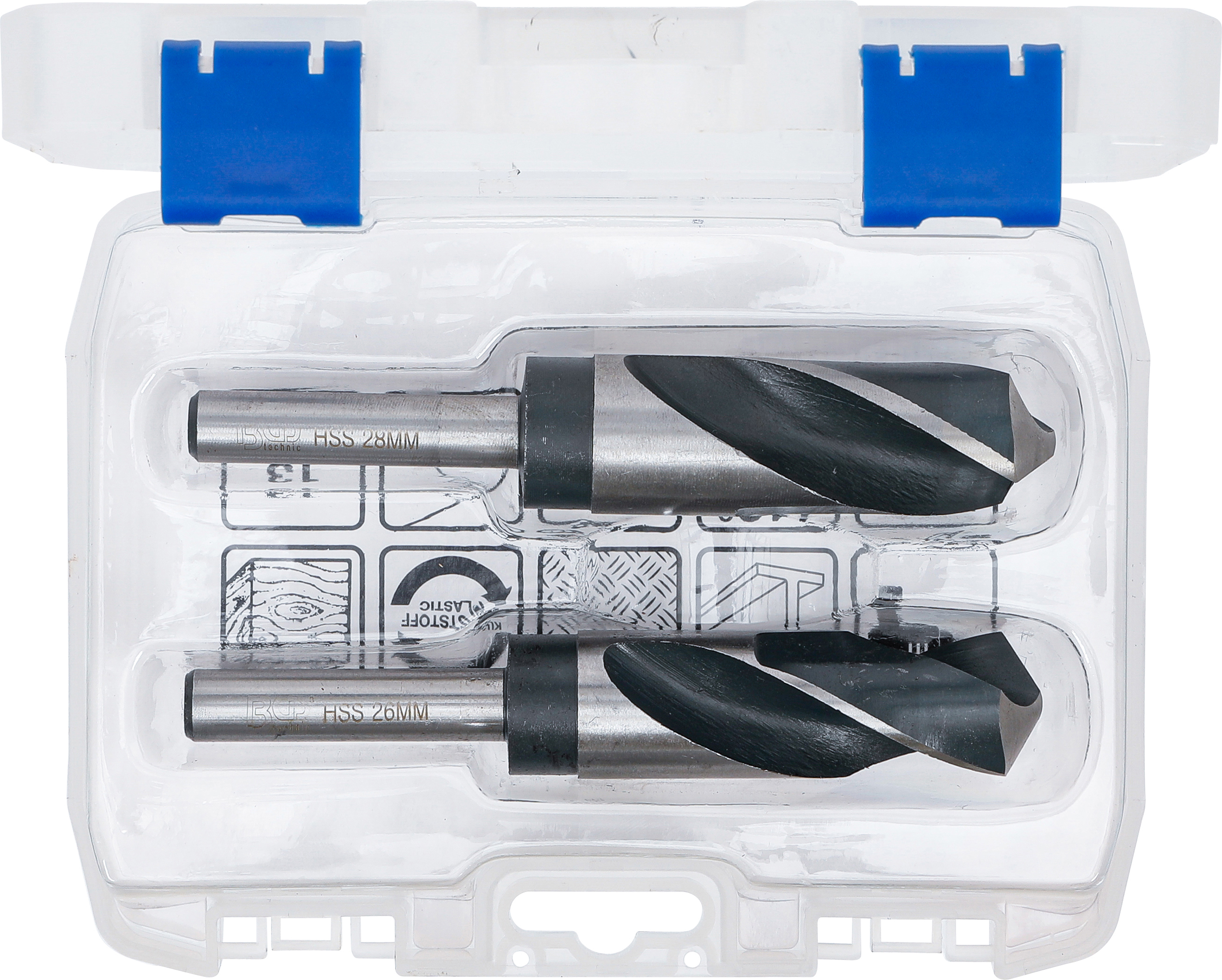 BGS HSS-Bohrer-Satz | 26 - 28 mm | 2-tlg.