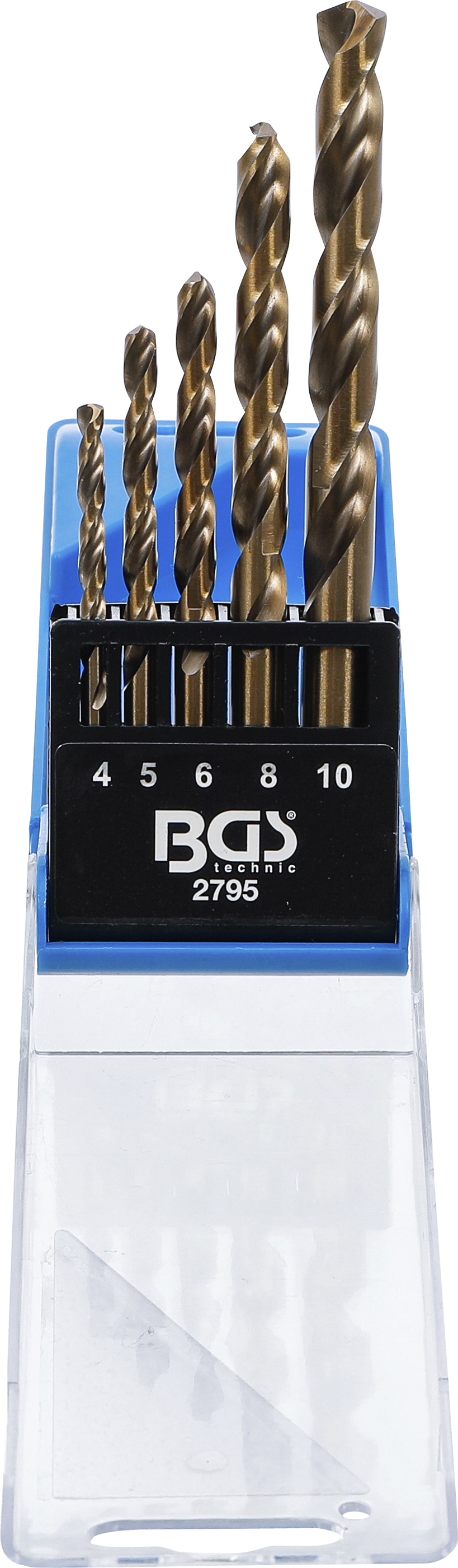 BGS Spiralbohrer-Satz | HSS | 4 - 10 mm | 5-tlg.