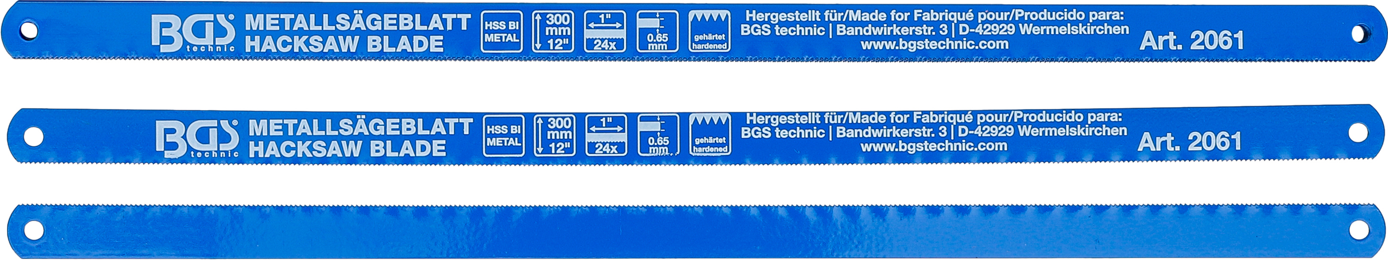 BGS Metallsägeblätter | HSS flexibel | 13 x 300 mm | 10-tlg.