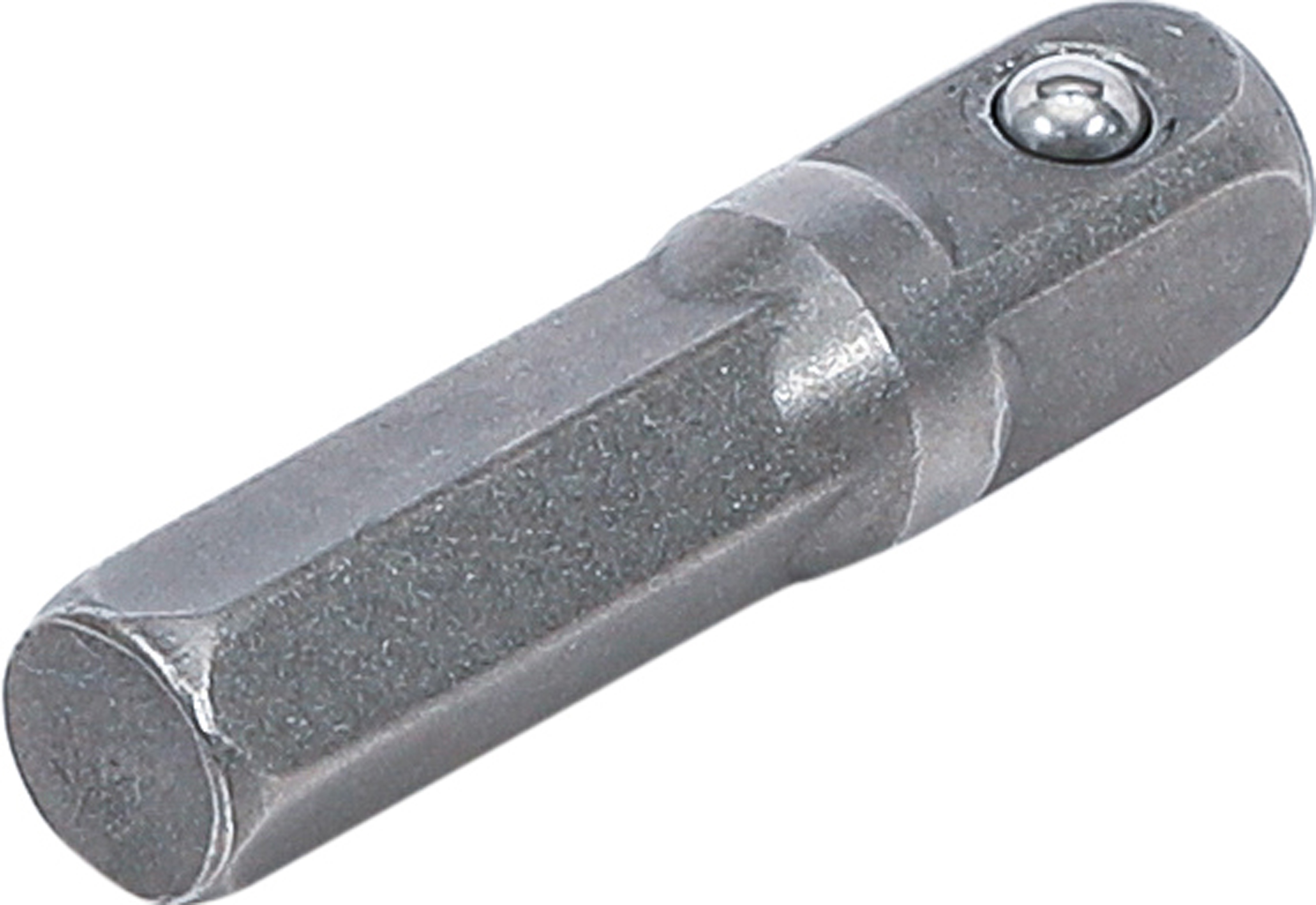 BGS Bit-Knarren-Adapter | Außensechskant 6,3 mm (1/4") - Außenvierkant 6,3 mm (1/4") | 30 mm