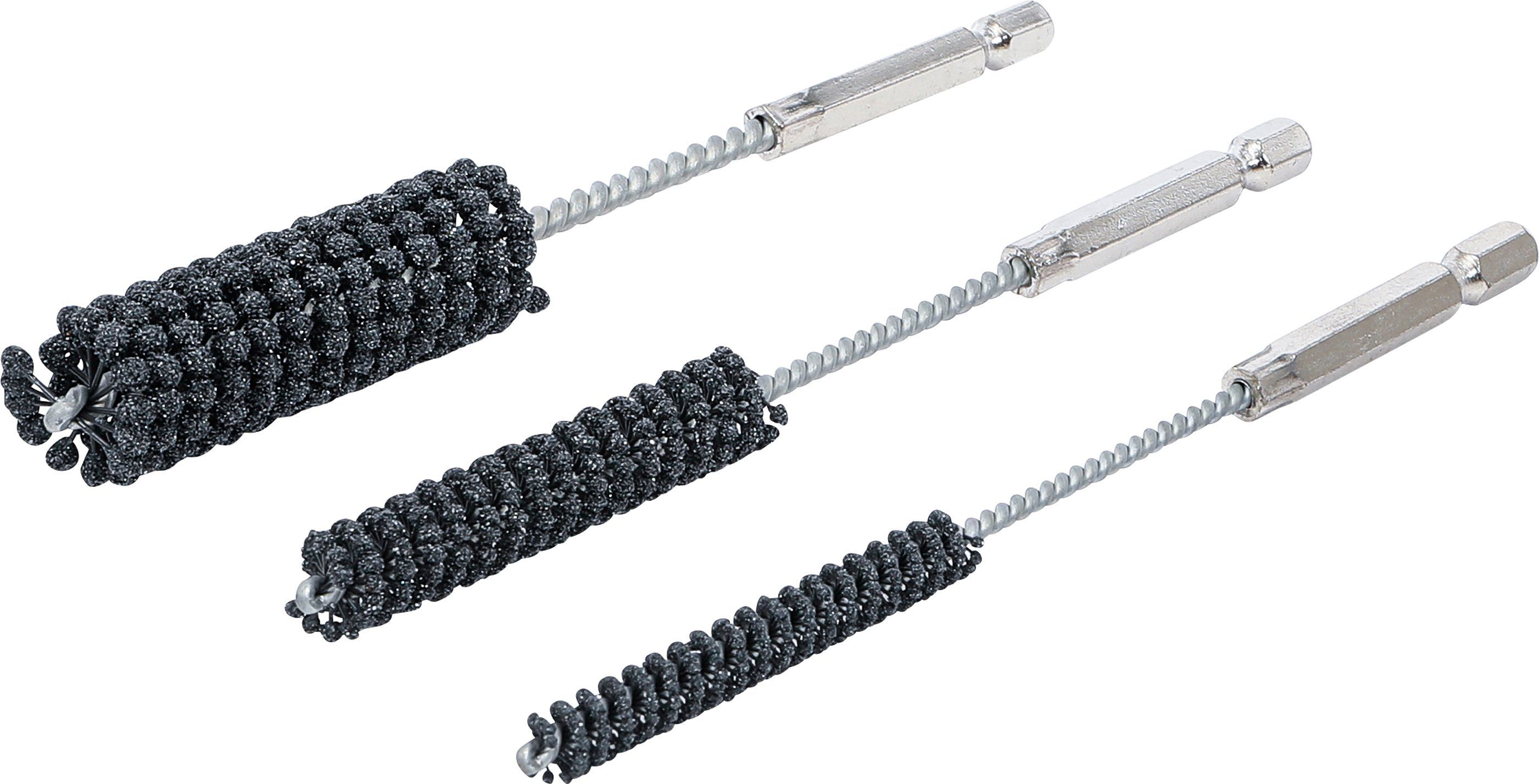 BGS Honwerkzeug-Satz | flexibel | 6,3 mm (1/4") Schaft | Körnung 60/80 | 8 - 12 - 20 mm | 3-tlg.