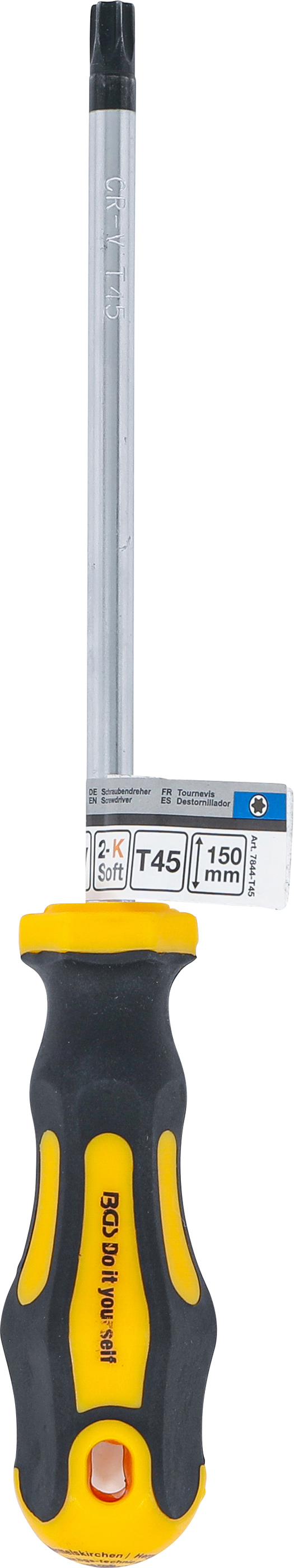 BGS Schraubendreher | T-Profil (für Torx) T45 | Klingenlänge 150 mm