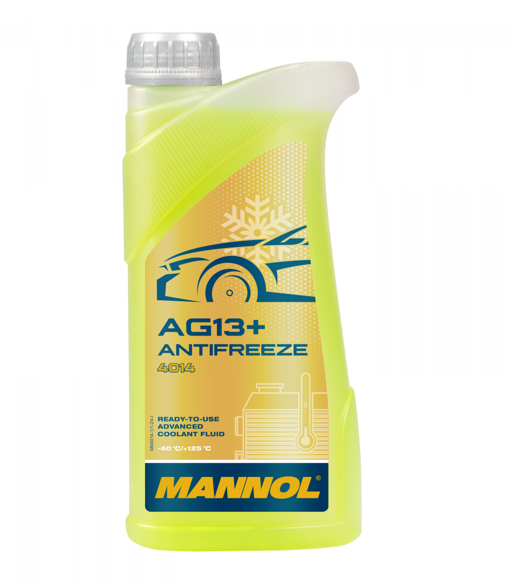Mannol 4014 Kühlerfrostschutz Antifreeze AG13+ Advanced -40 Fertigmischung 1 Liter