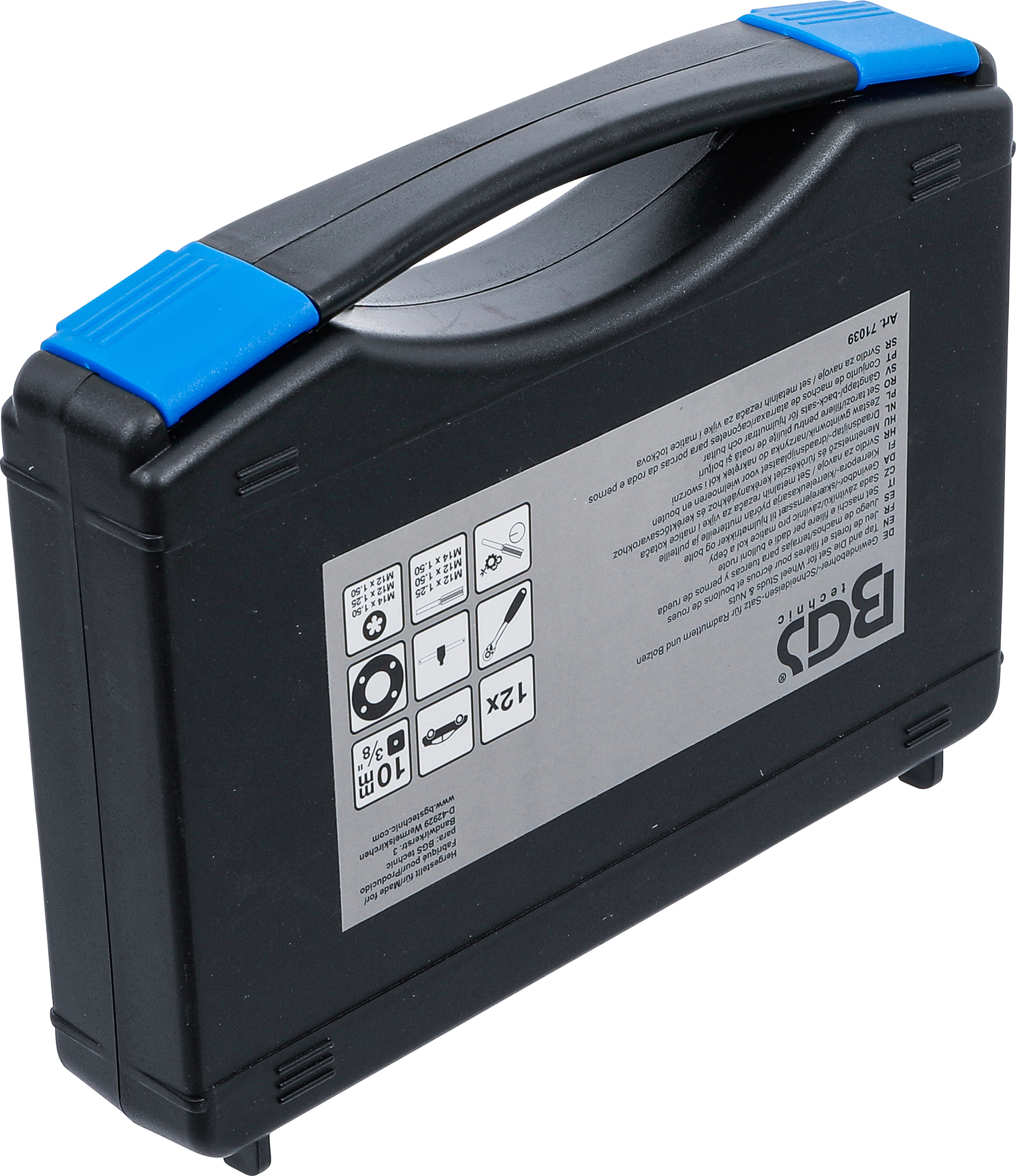 BGS Gewindebohrer- / Schneideisen-Satz für Radmuttern und Bolzen | 12-tlg.