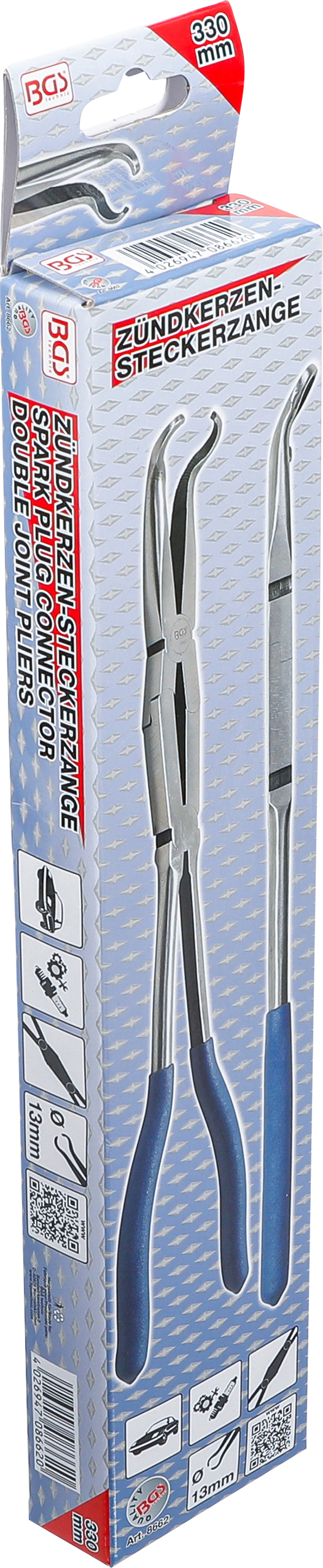 BGS Zündkerzen-Steckerzange | mit Ringspitze Ø 13 mm | 330 mm