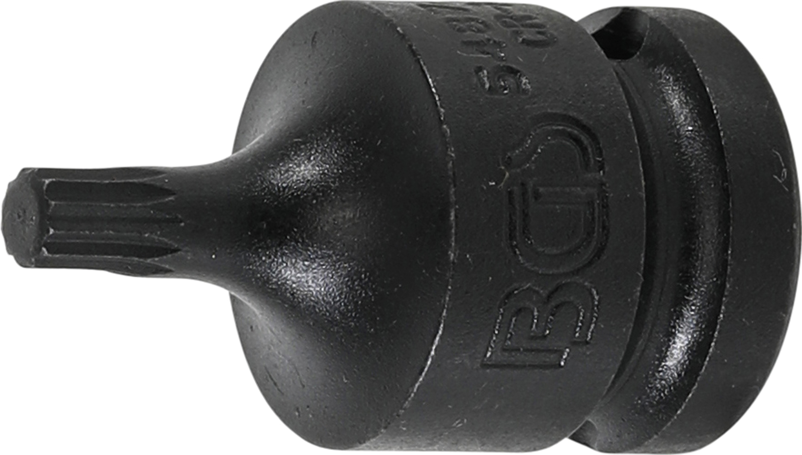 BGS Kraft-Bit-Einsatz | Länge 43 mm | Antrieb Innenvierkant 12,5 mm (1/2") | Innenvielzahn (für XZN) M6