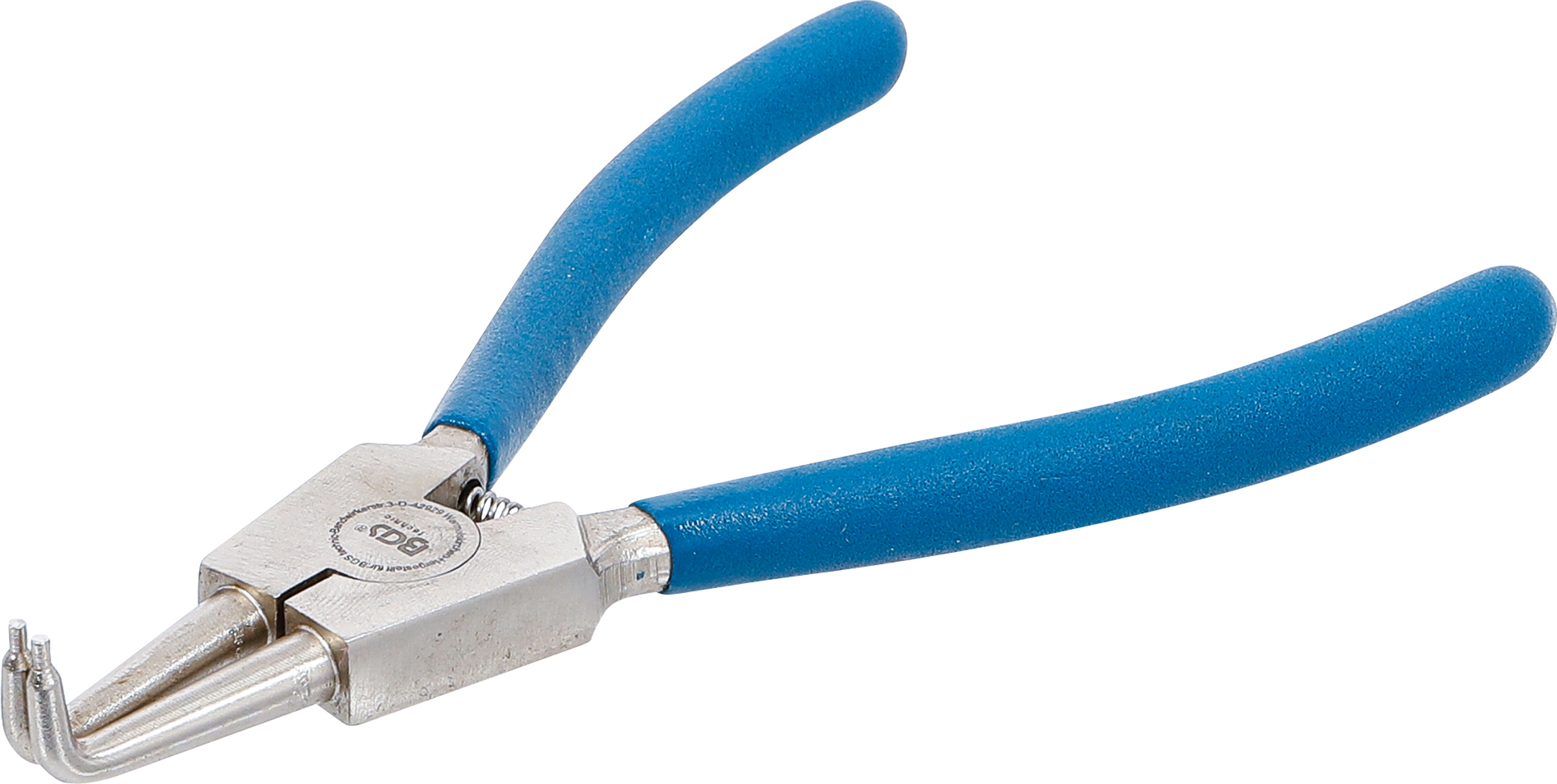 BGS Sprengringzange | abgewinkelt | für Außensprengringe | 175 mm