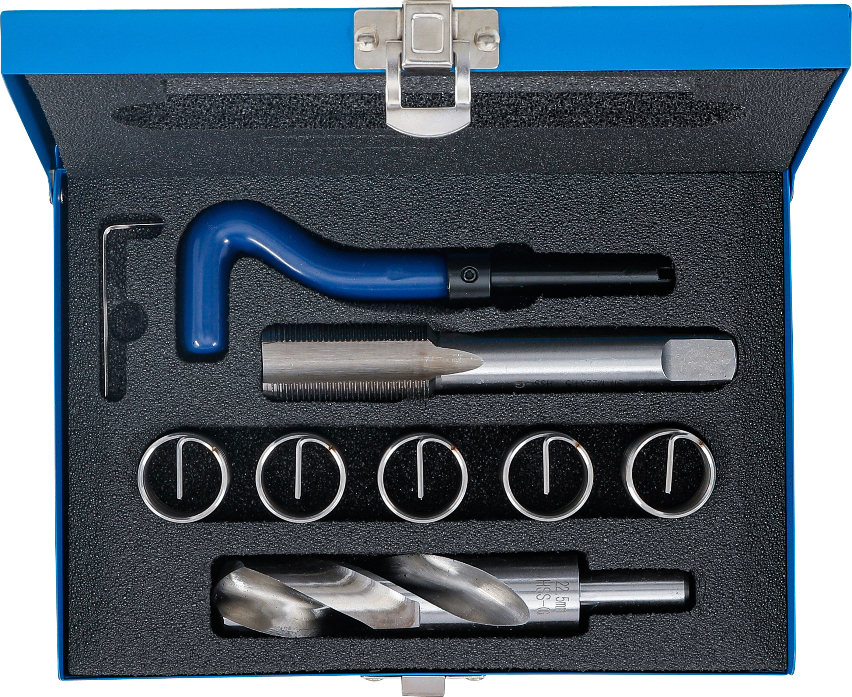 BGS Gewinde-Reparatursatz | M22 x 1,5 | 9-tlg.