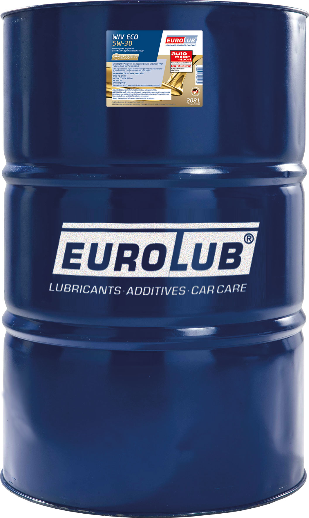 5W-30 Eurolub WIV ECO Motoröl 208 Liter