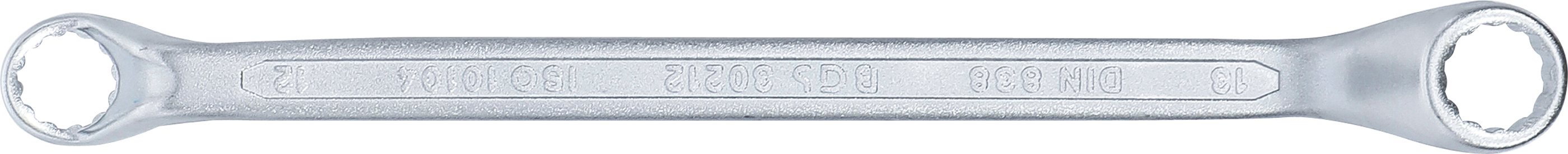 BGS Doppel-Ringschlüssel | tief gekröpft | SW 12 x 13 mm