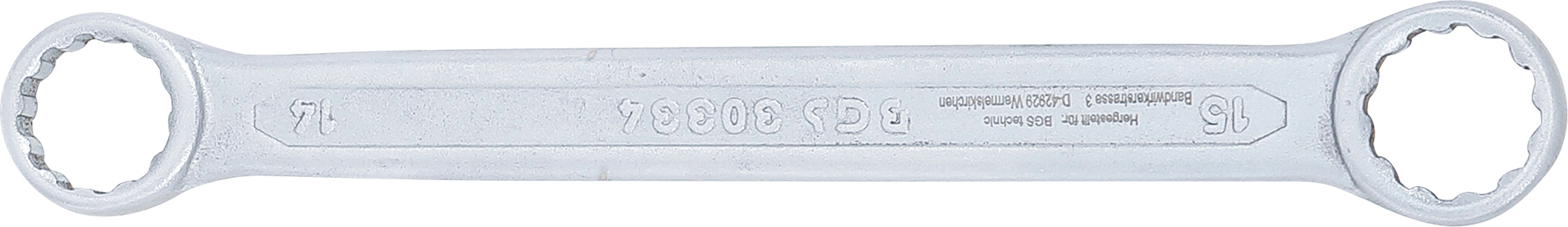 BGS Doppel-Ringschlüssel | extra flach | SW 14 x 15 mm