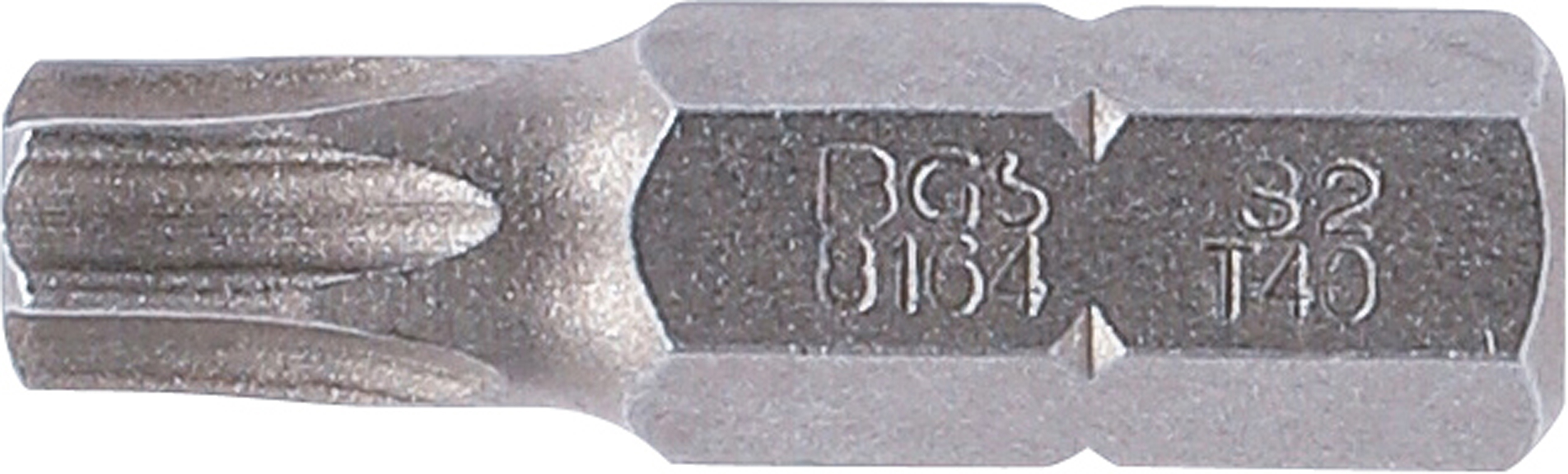 BGS Bit | Länge 30 mm | Antrieb Außensechskant 8 mm (5/16") | T-Profil (für Torx) T40
