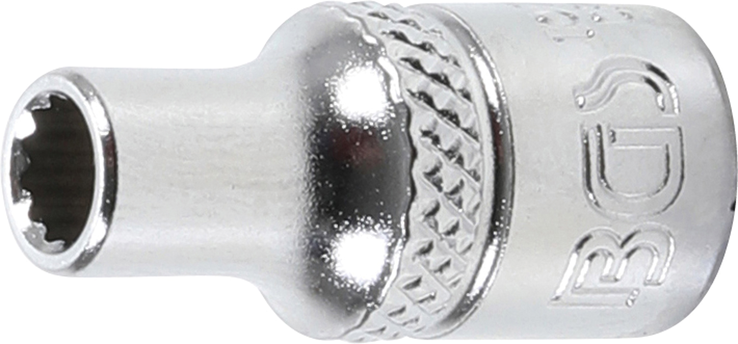 BGS Steckschlüssel-Einsatz Zwölfkant | Antrieb Innenvierkant 6,3 mm (1/4") | SW 4,5 mm