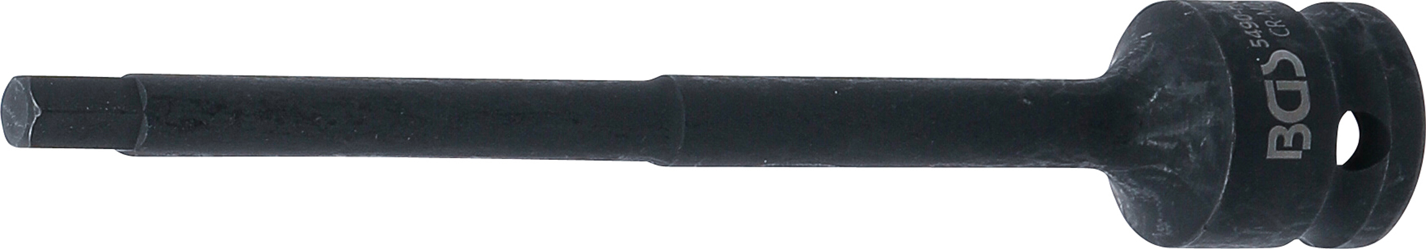 BGS Kraft-Bit-Einsatz | Länge 150 mm | Antrieb Innenvierkant 12,5 mm (1/2") | Innensechskant 7 mm