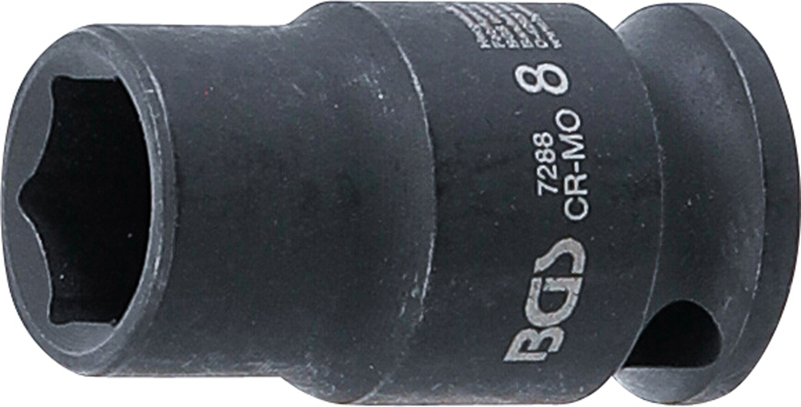 BGS Kraft-Steckschlüssel-Einsatz Sechskant | Antrieb Innenvierkant 6,3 mm (1/4") | SW 8 mm