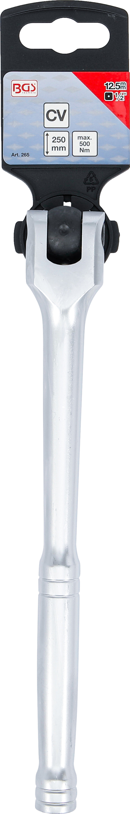 BGS Gelenkgriff | Abtrieb Außenvierkant 12,5 mm (1/2") | 250 mm