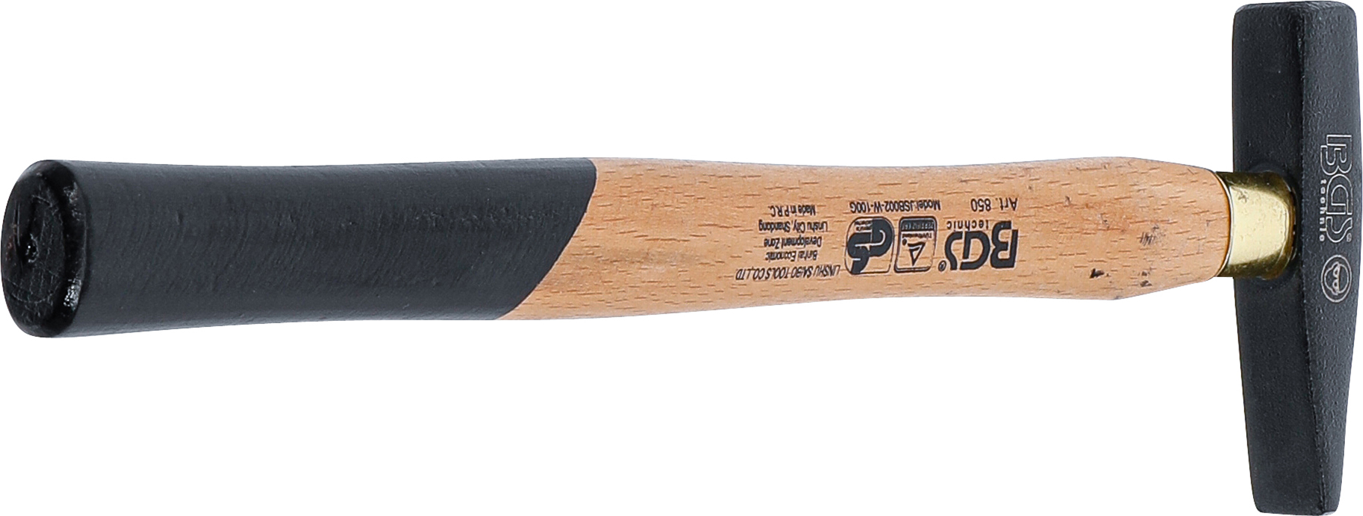 BGS Schlosserhammer | Holz-Stiel | DIN 1041 | 100 g