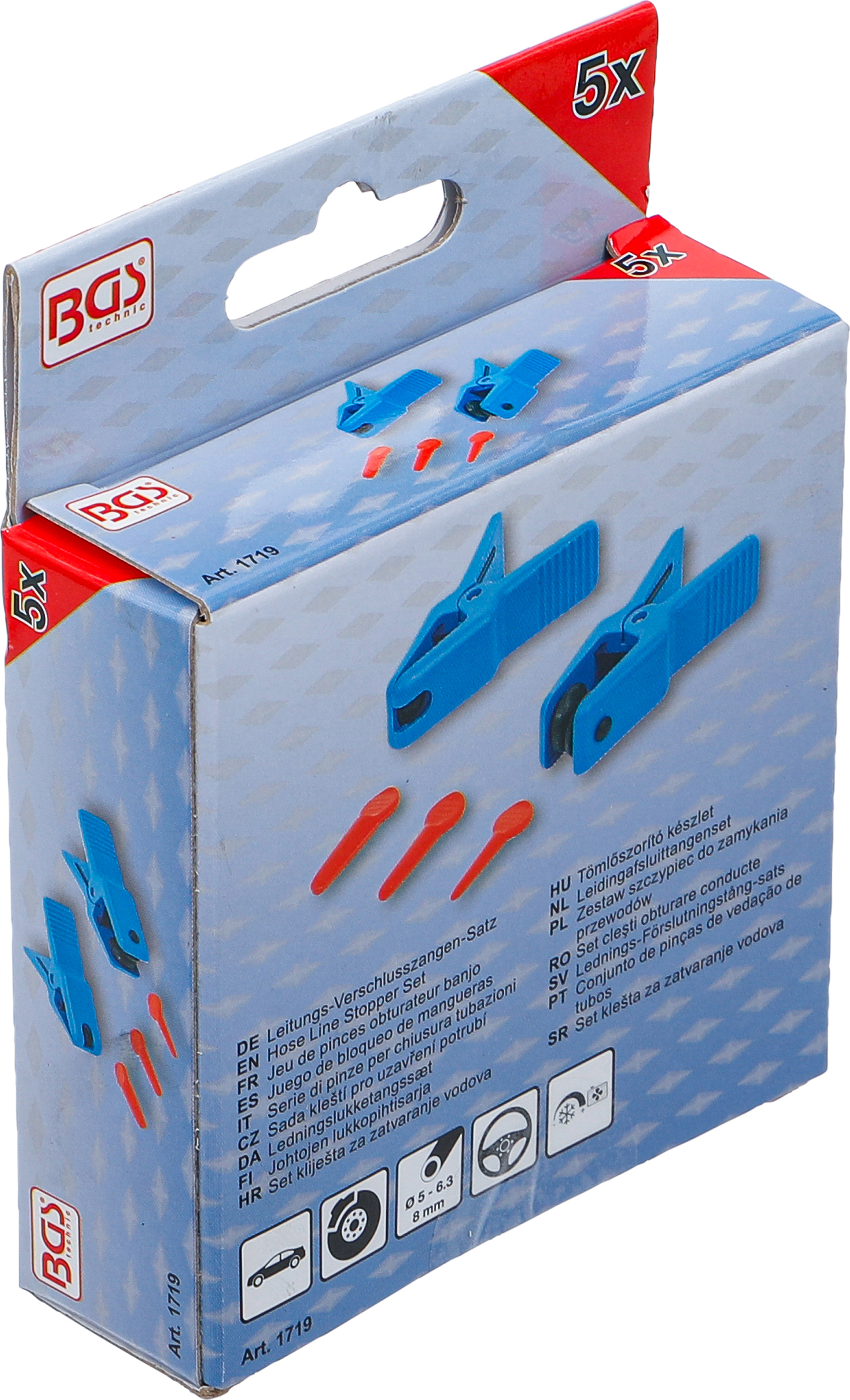 BGS Leitungs-Verschlusszangen-Satz | 5-tlg.