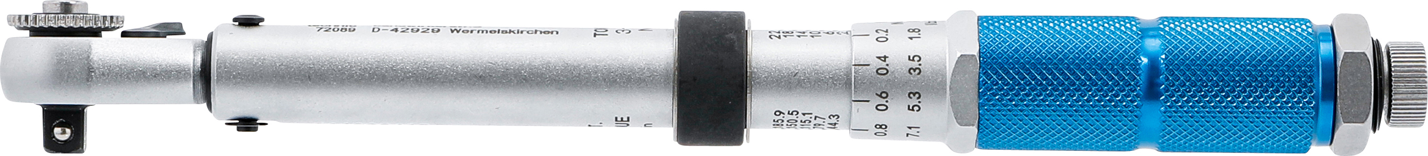 BGS Drehmomentschlüssel-Satz | Abtrieb Außenvierkant 6,3 mm (1/4") | 3 - 24 Nm | 16-tlg.