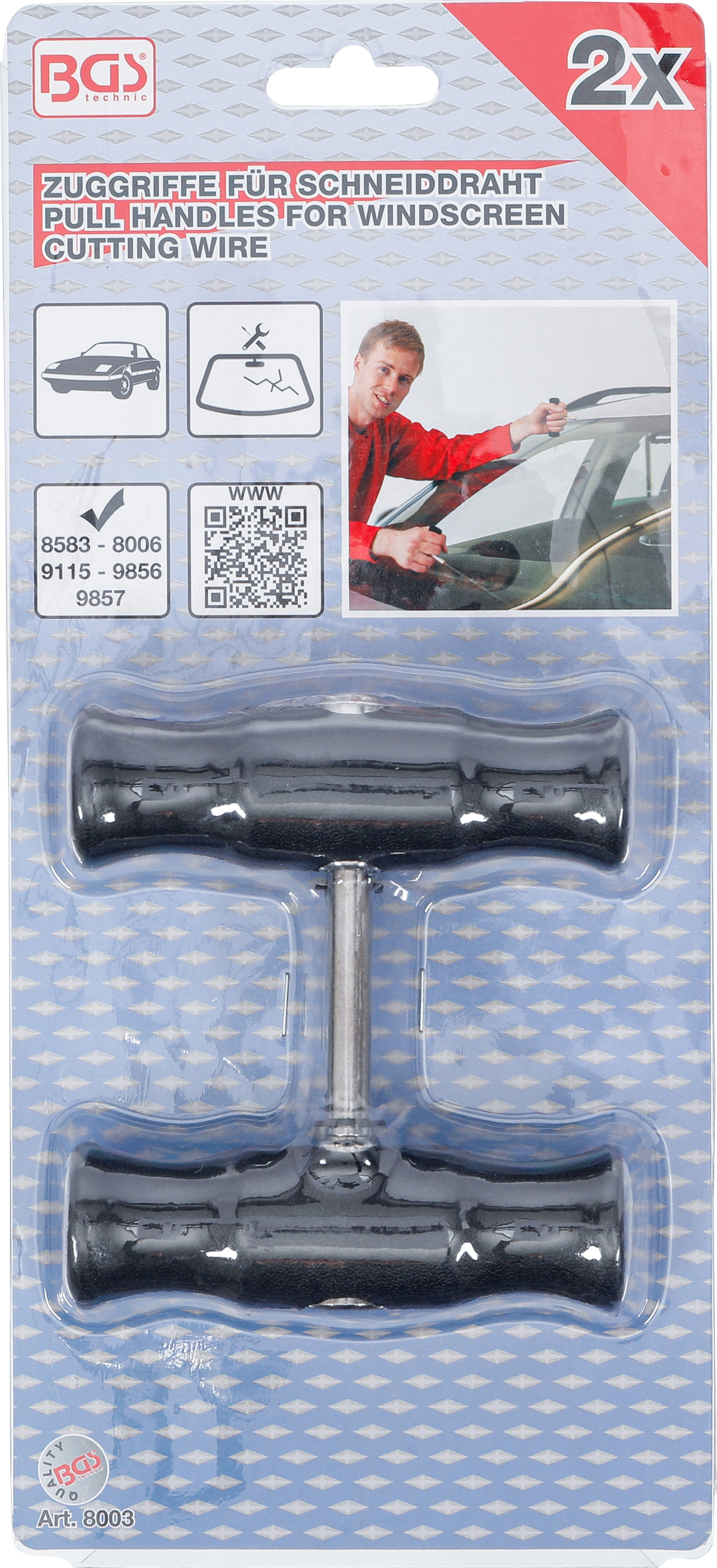 BGS Zuggriffe für Schneiddraht zum Ausglasen | 2-tlg.