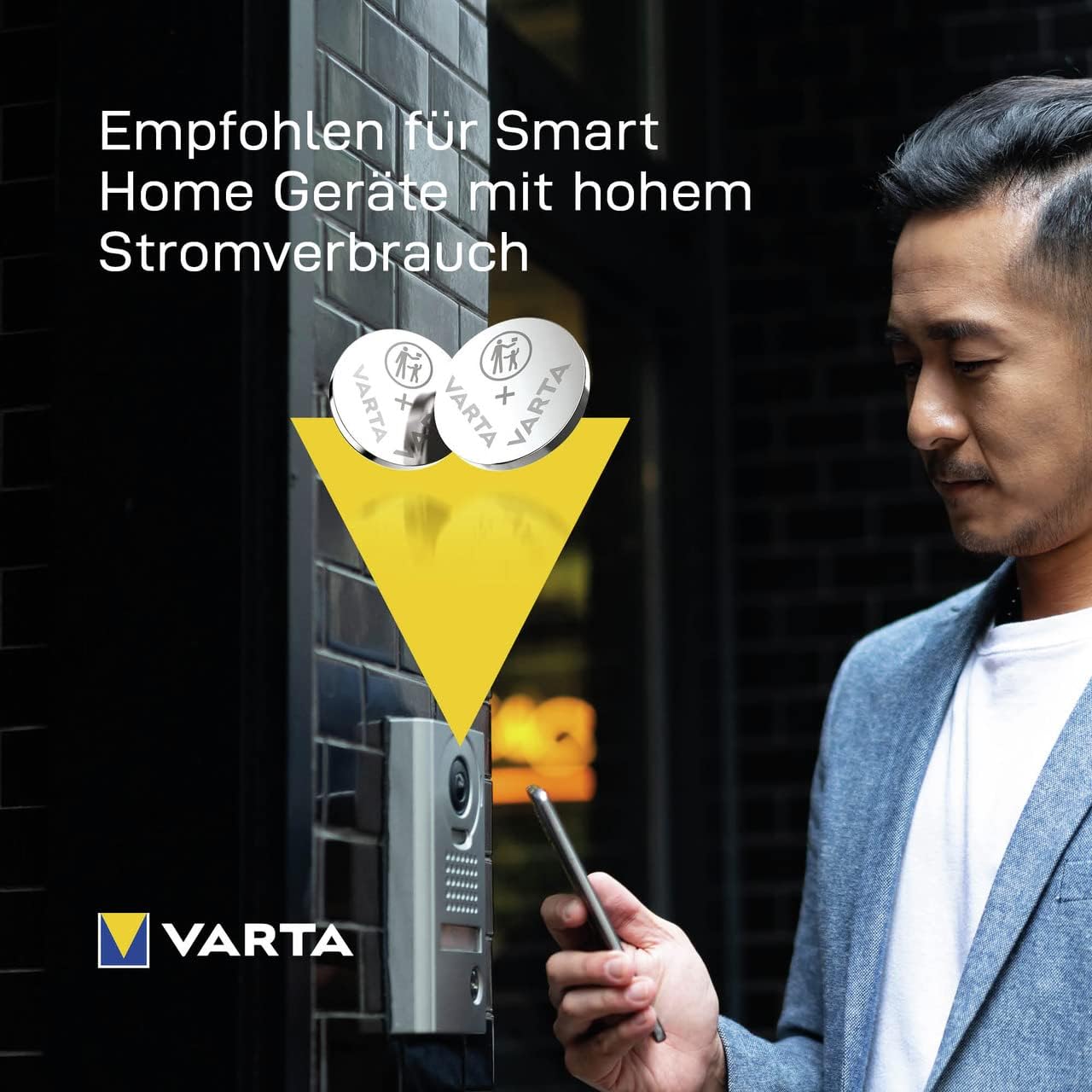 VARTA Batterien Knopfzelle CR2016 Lithium Coin 3V für elektronische Kleingeräte Autoschlüssel Fernbedienungen Waagen