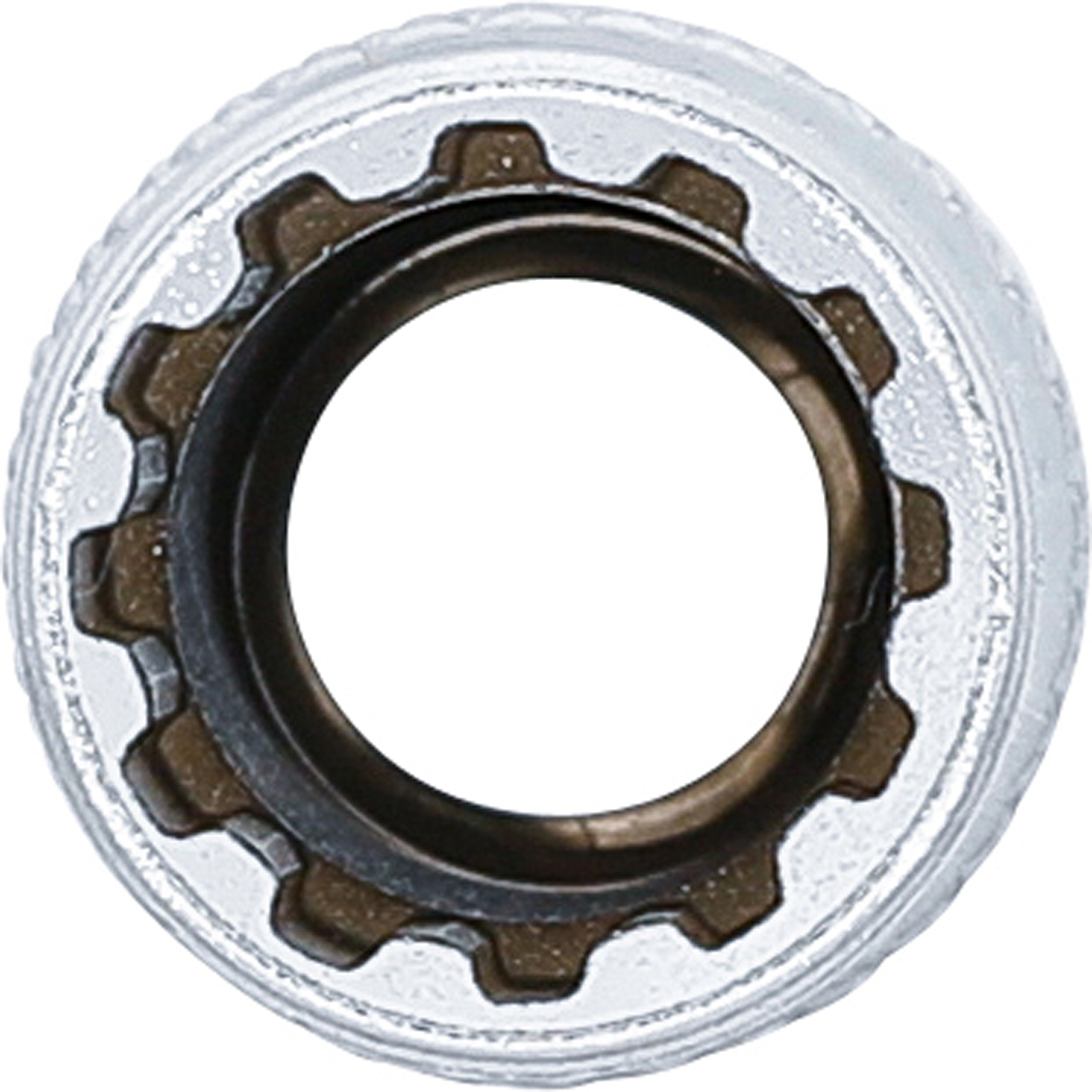 BGS Steckschlüssel-Einsatz Gear Lock, tief | Antrieb Innenvierkant 10 mm (3/8") | SW 11 mm