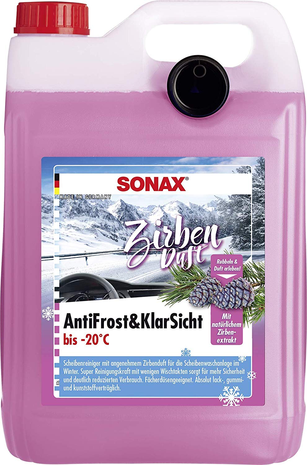 Sonax AntiFrost & KlarSicht Zirbe 5 Liter