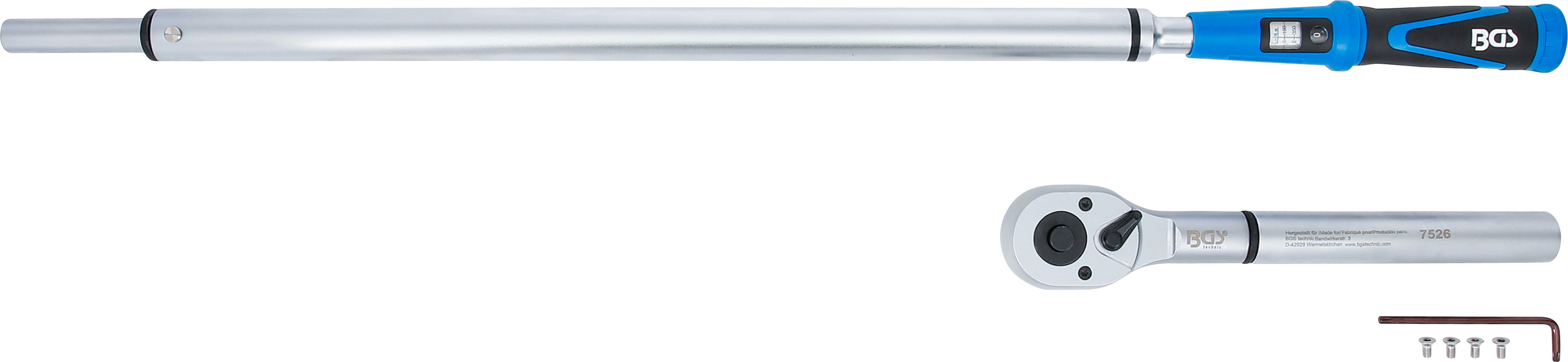 BGS Drehmomentschlüssel | Abtrieb Außenvierkant  20 mm (3/4") | 150 - 750 Nm
