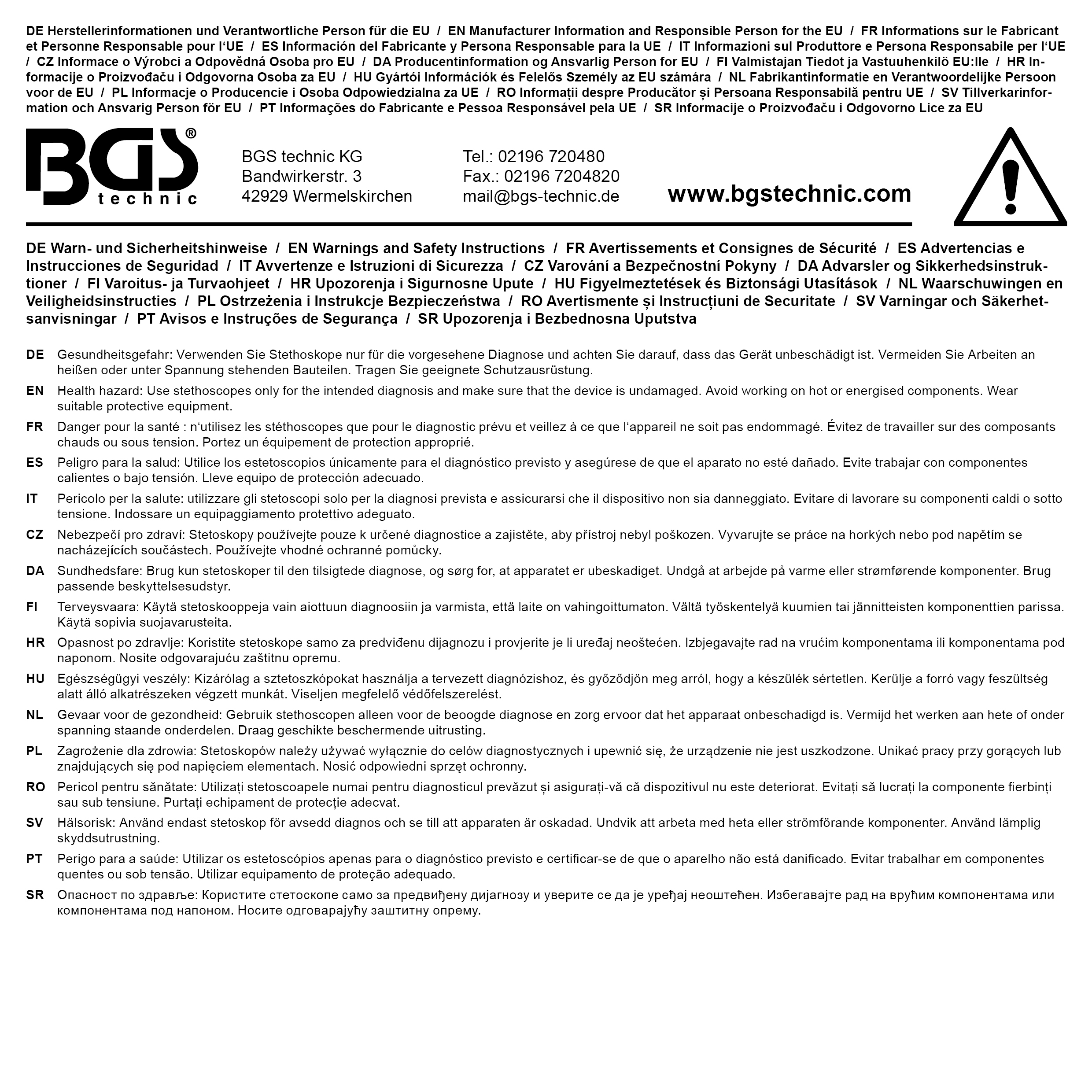 BGS Elektronisches Stethoskop