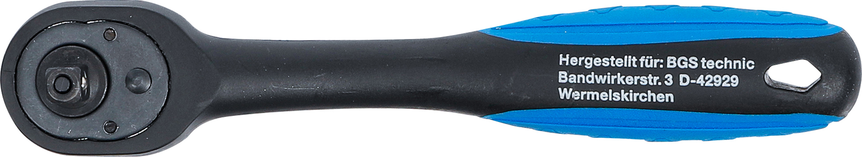 BGS Umschaltknarre, kunststoff-ummantelt | Abtrieb Außenvierkant 6,3 mm (1/4")