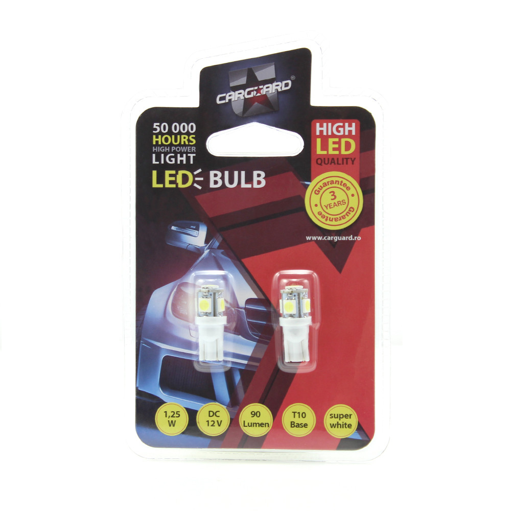 MTR LED Glassockel 12V W5W T10 1,25W SMD 2er Set