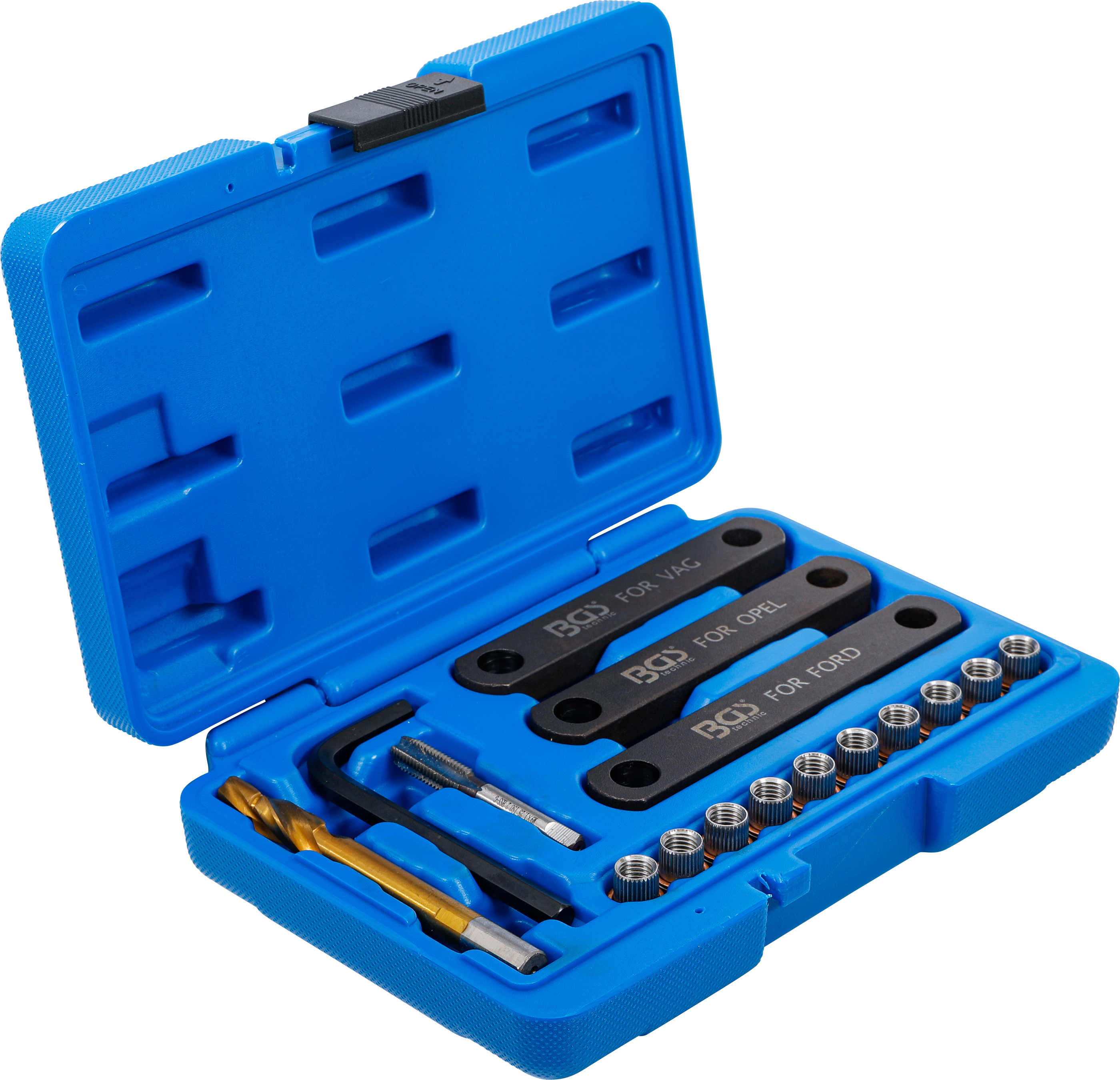 BGS Reparatur-Satz für Bremsgewinde | M9 x 1,25 | 16-tlg.