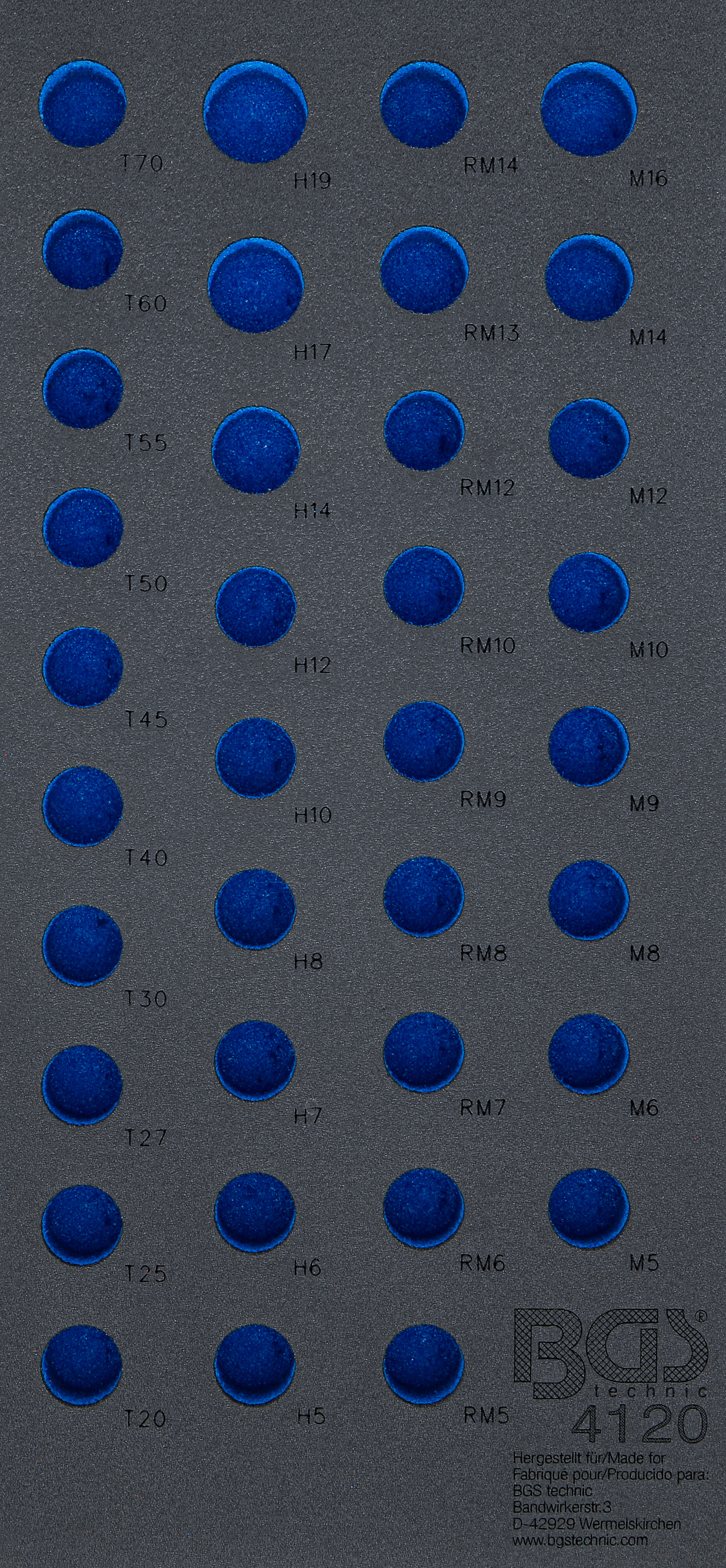 BGS Werkstattwageneinlage 1/3 | leer | für Art. 4120