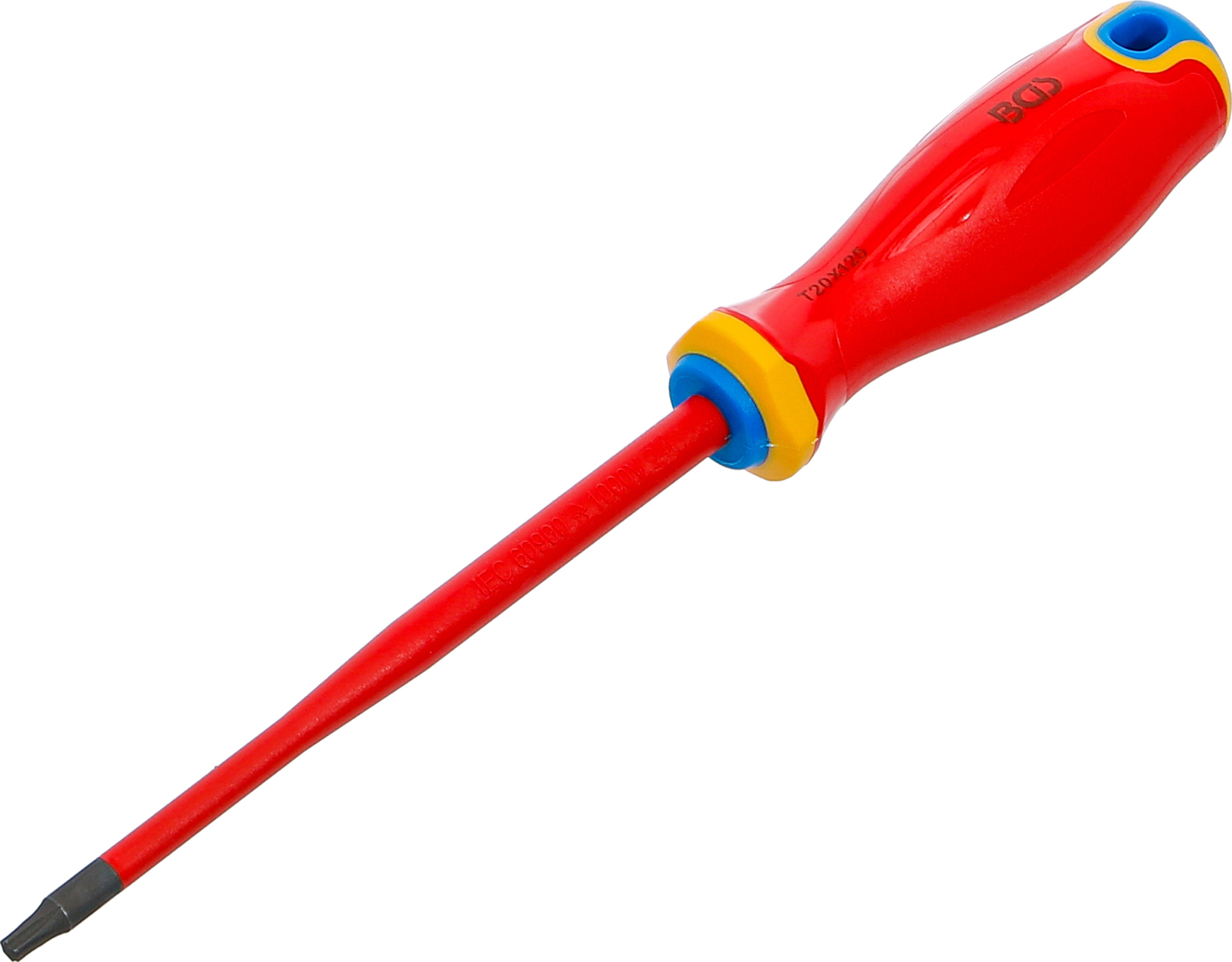 BGS VDE-Schraubendreher | extra dünne Spitze | T-Profil (für Torx) T20
